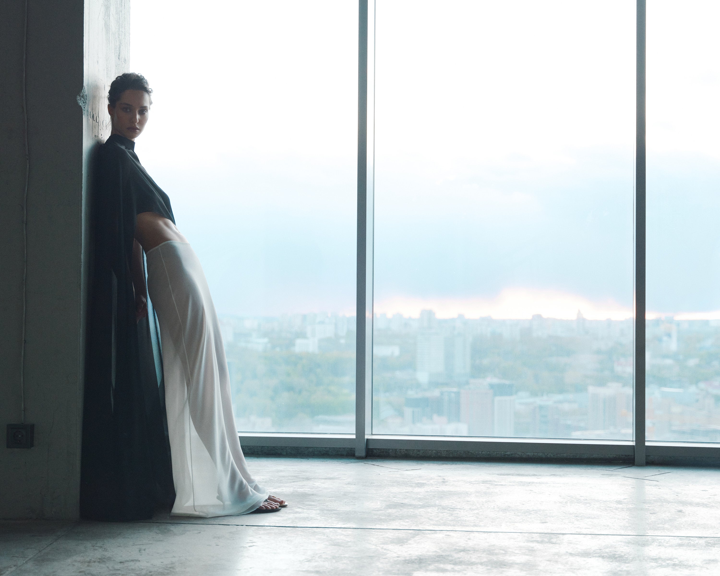 PATRIZZIA CHIFFON CAPE