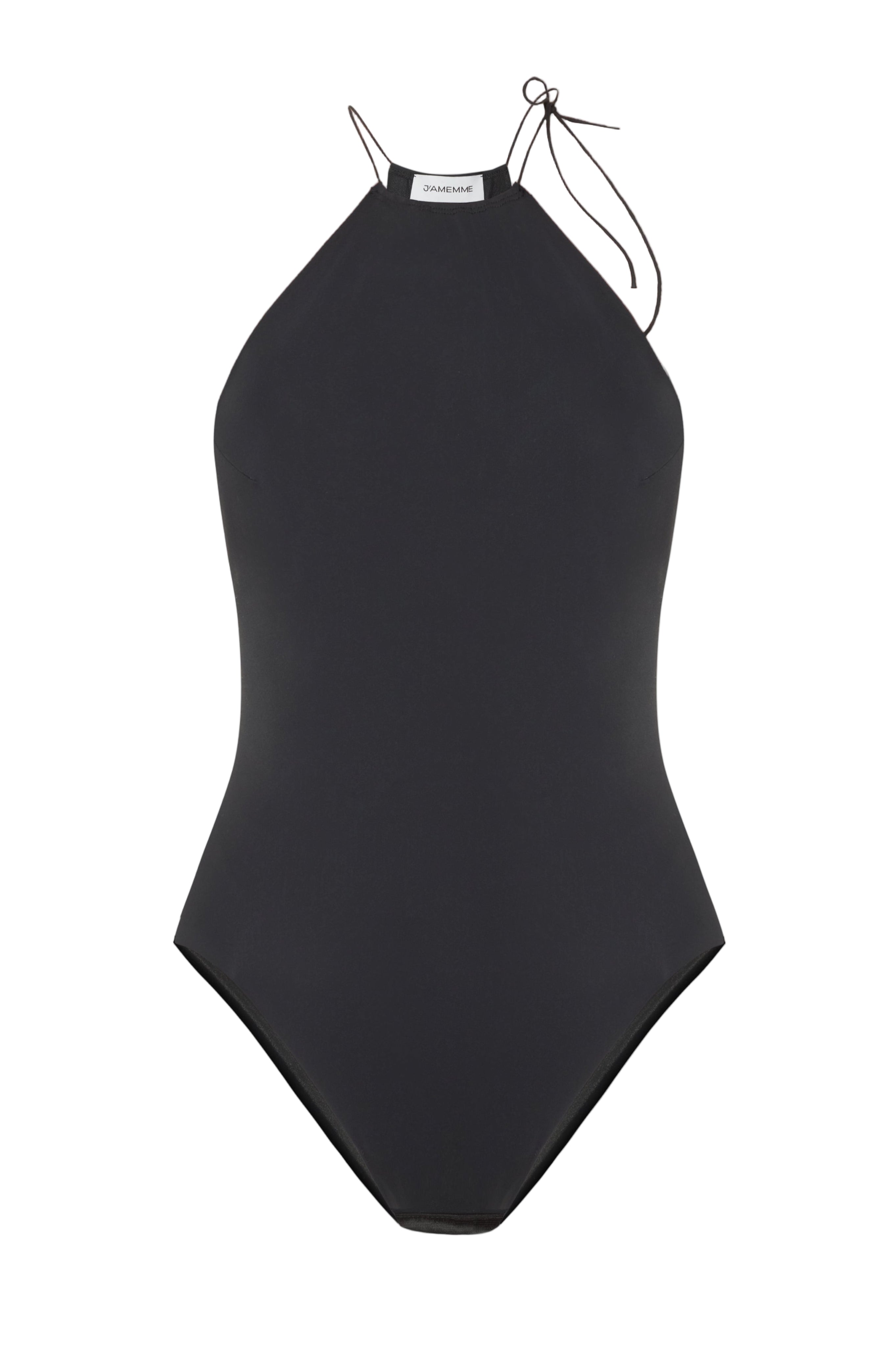 HIGH NECK BLACK BODYSUIT