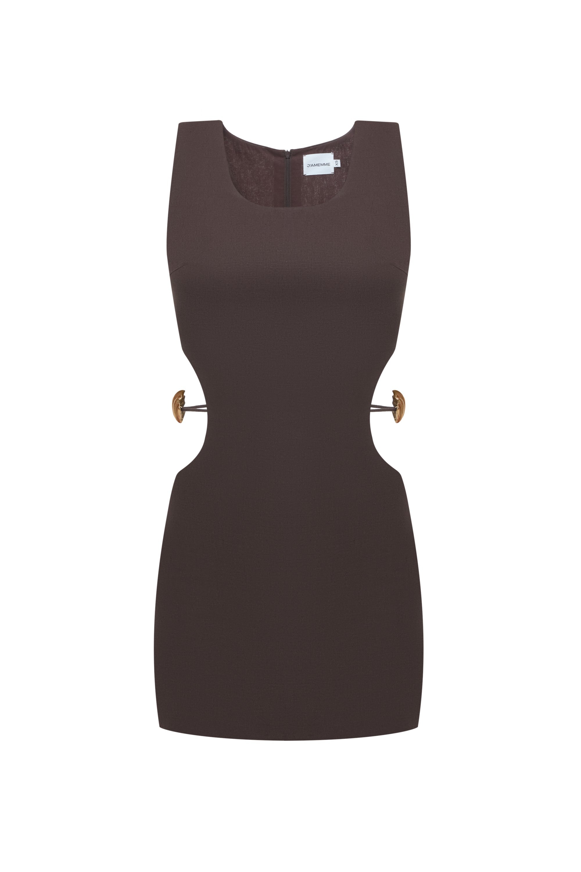 SERENA BROWN MINI DRESS