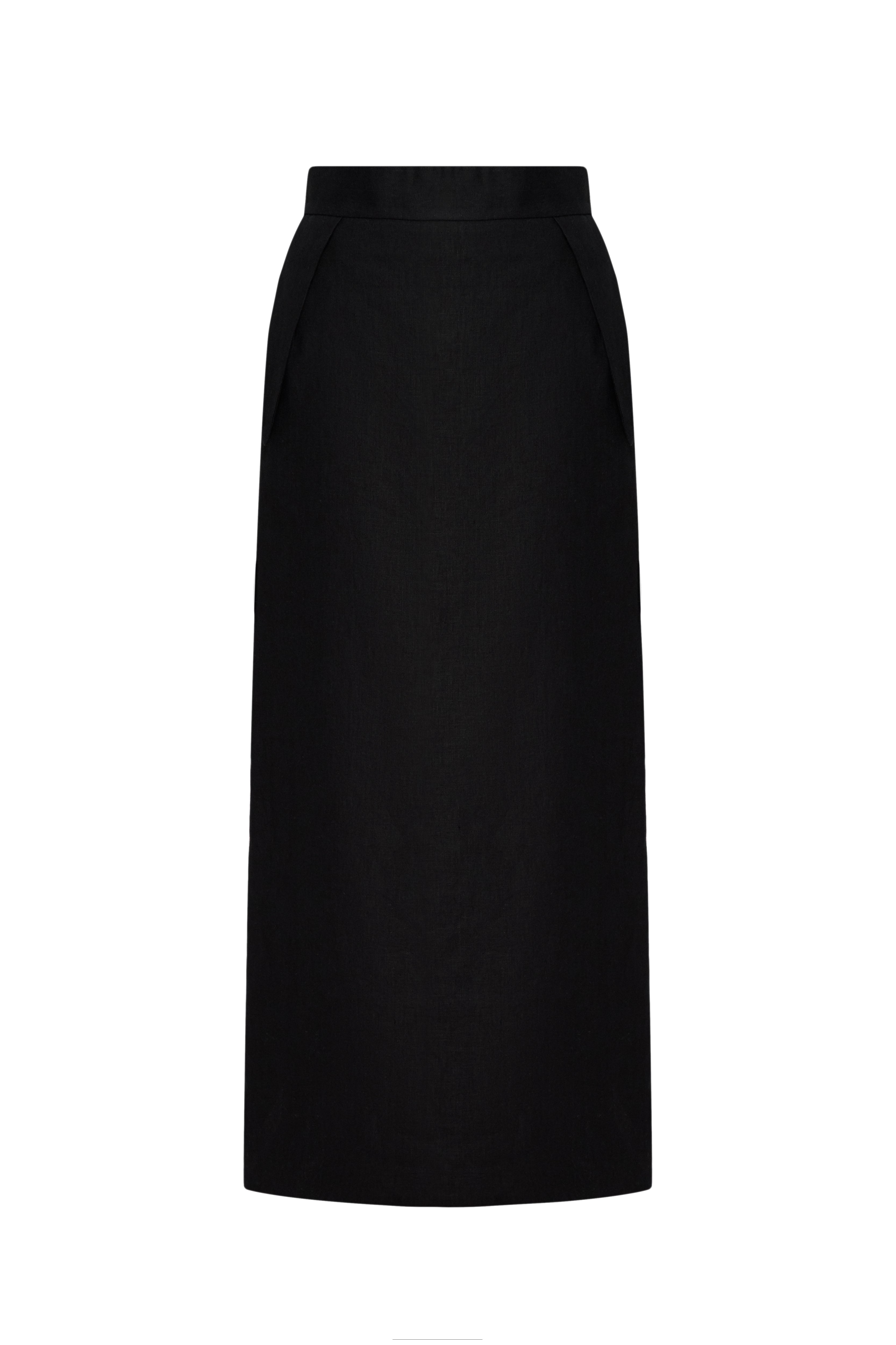 TYRA BLACK MIDI SKIRT