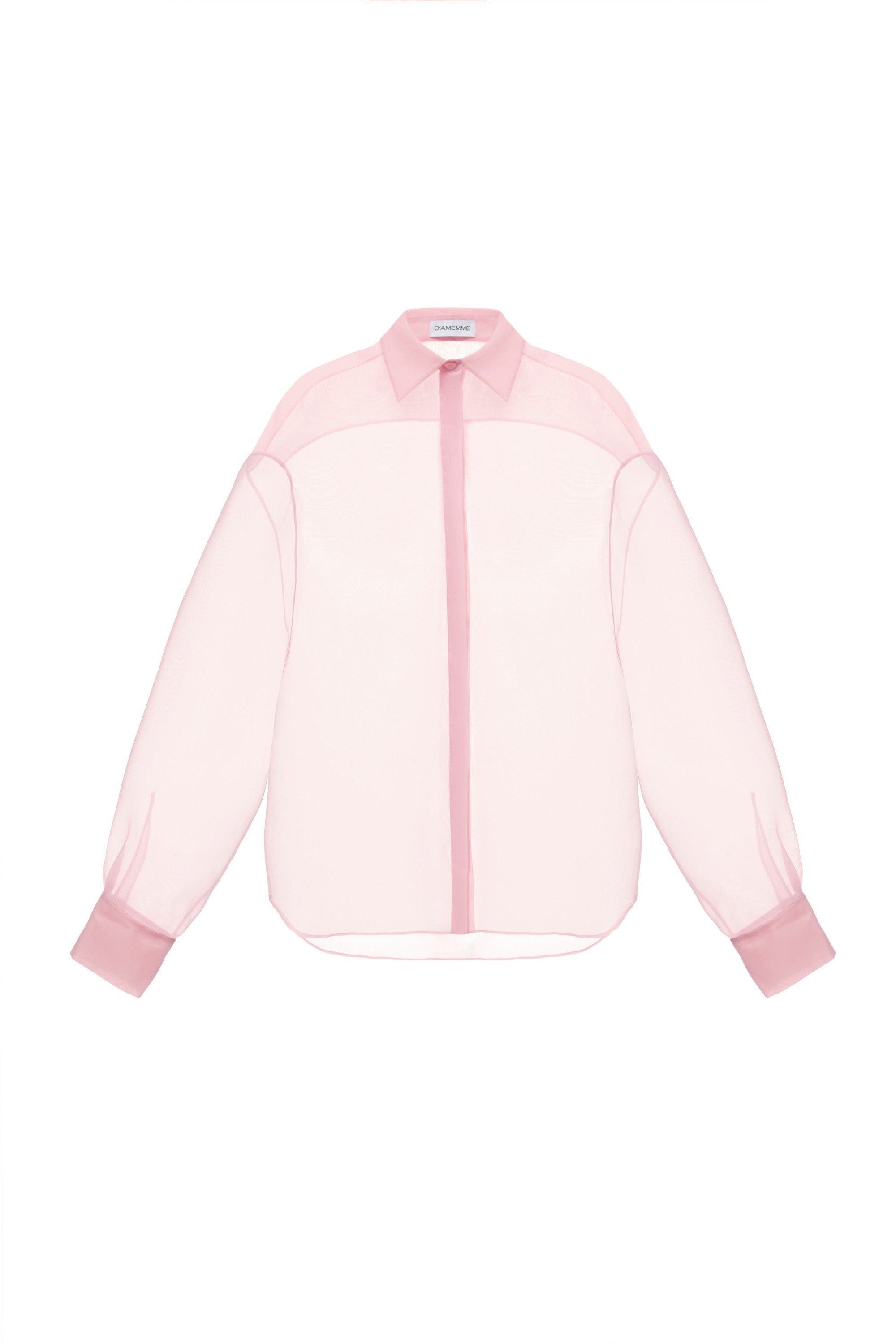 SEMI-SHEER PINK BLOUSE