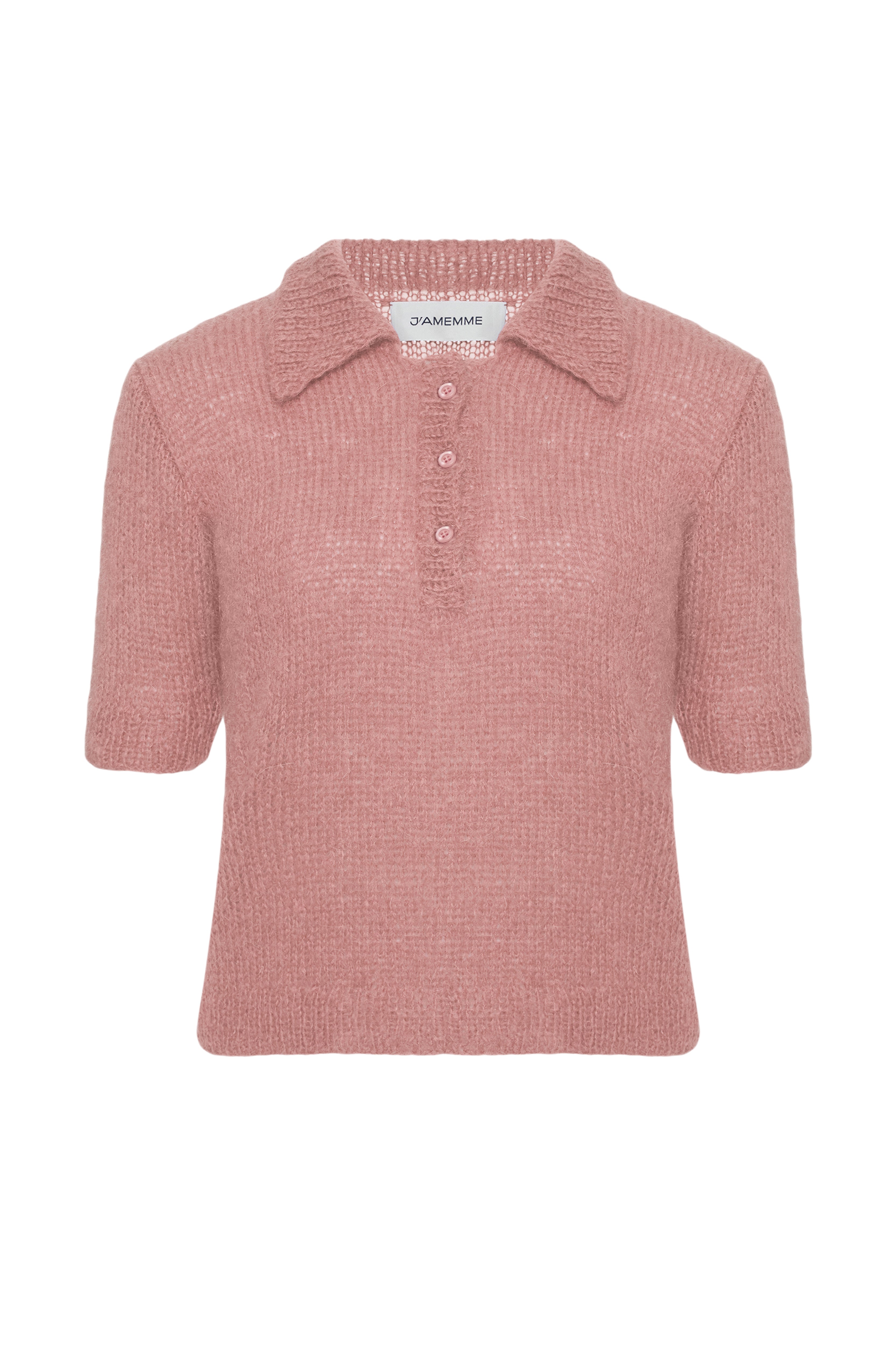 MOHAIR KNIT POLO