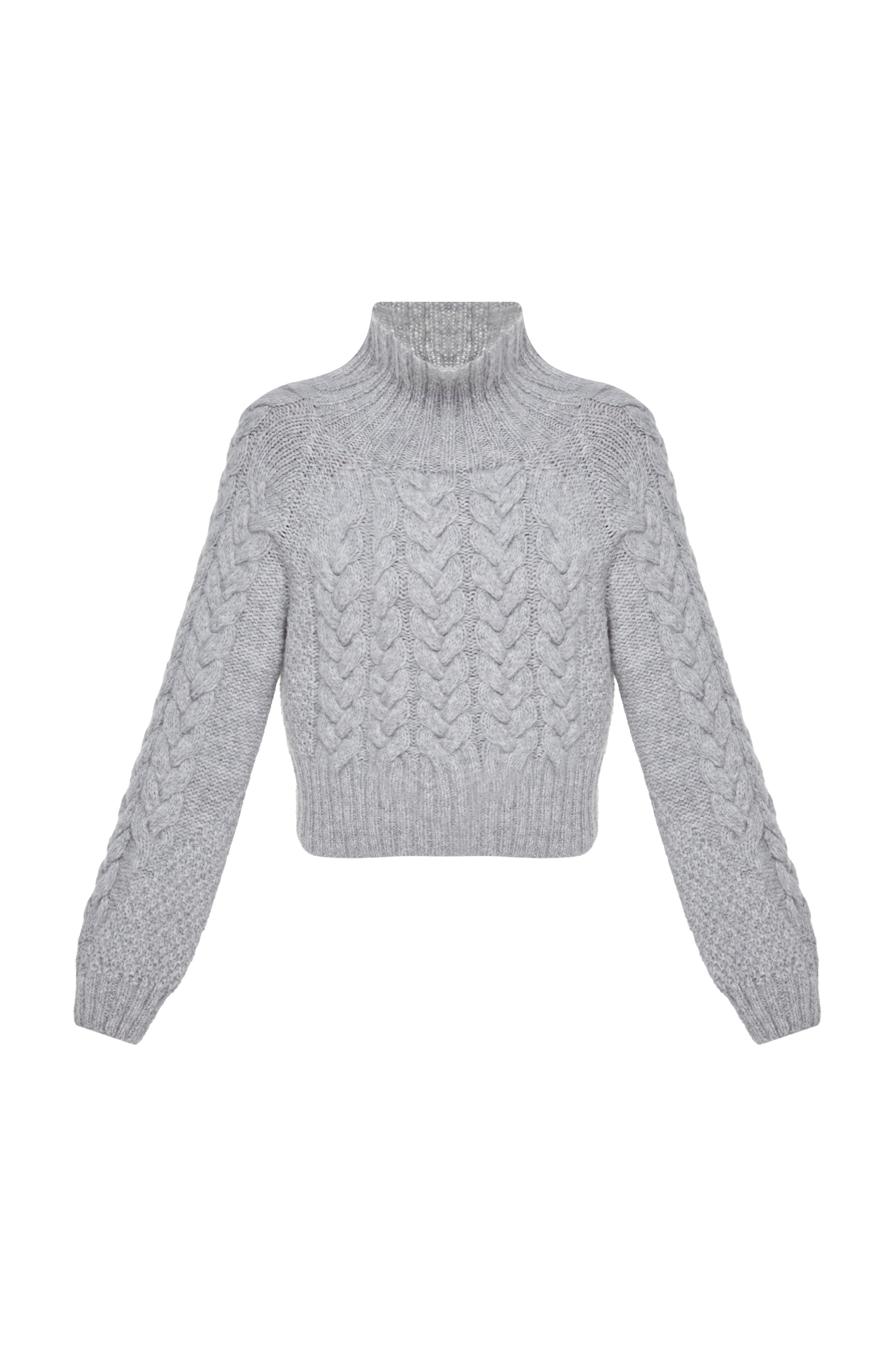DARIA WOOL CABLE KNIT SWEATER