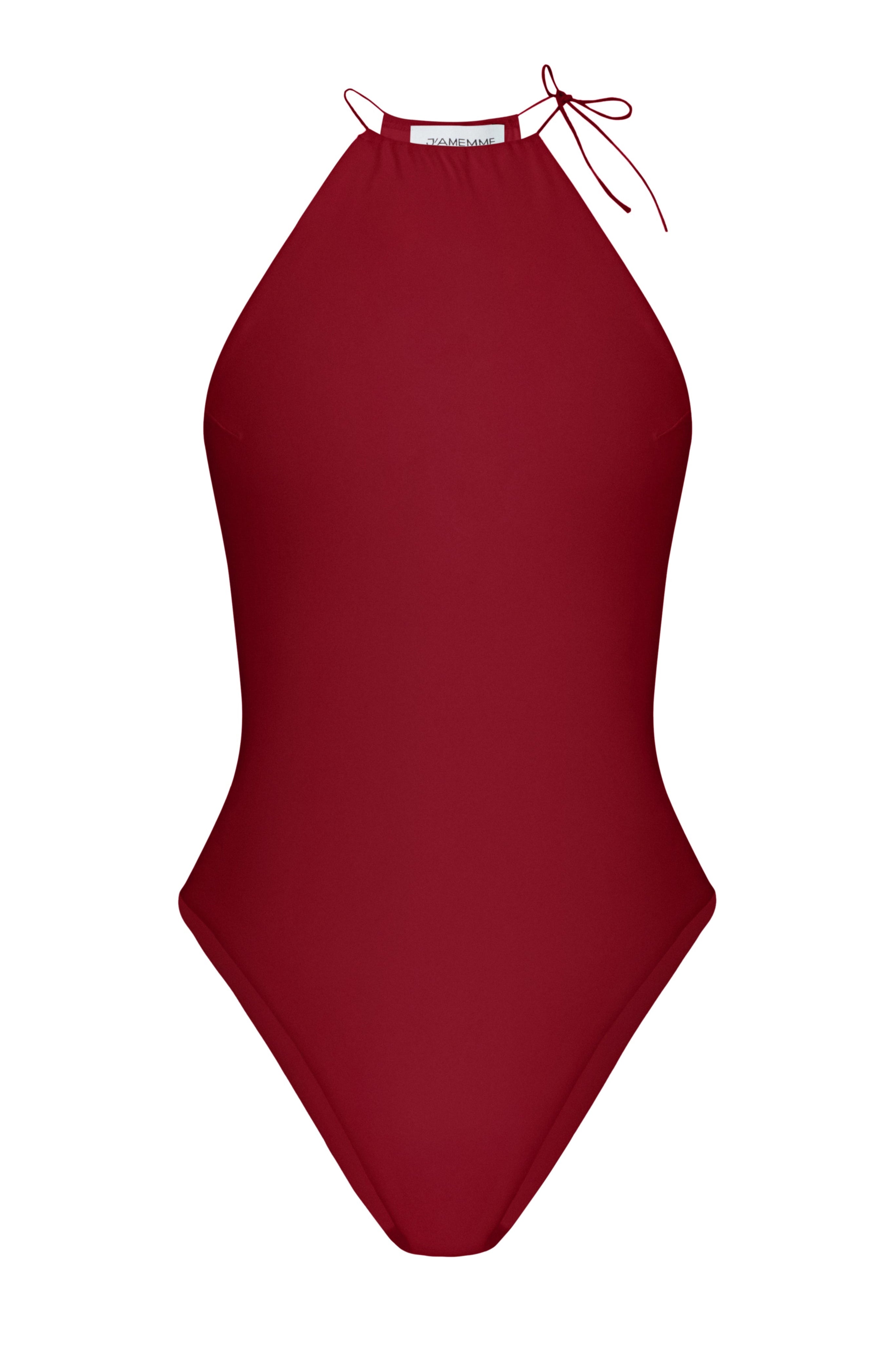 HIGH NECK BURGUNDY BODYSUIT