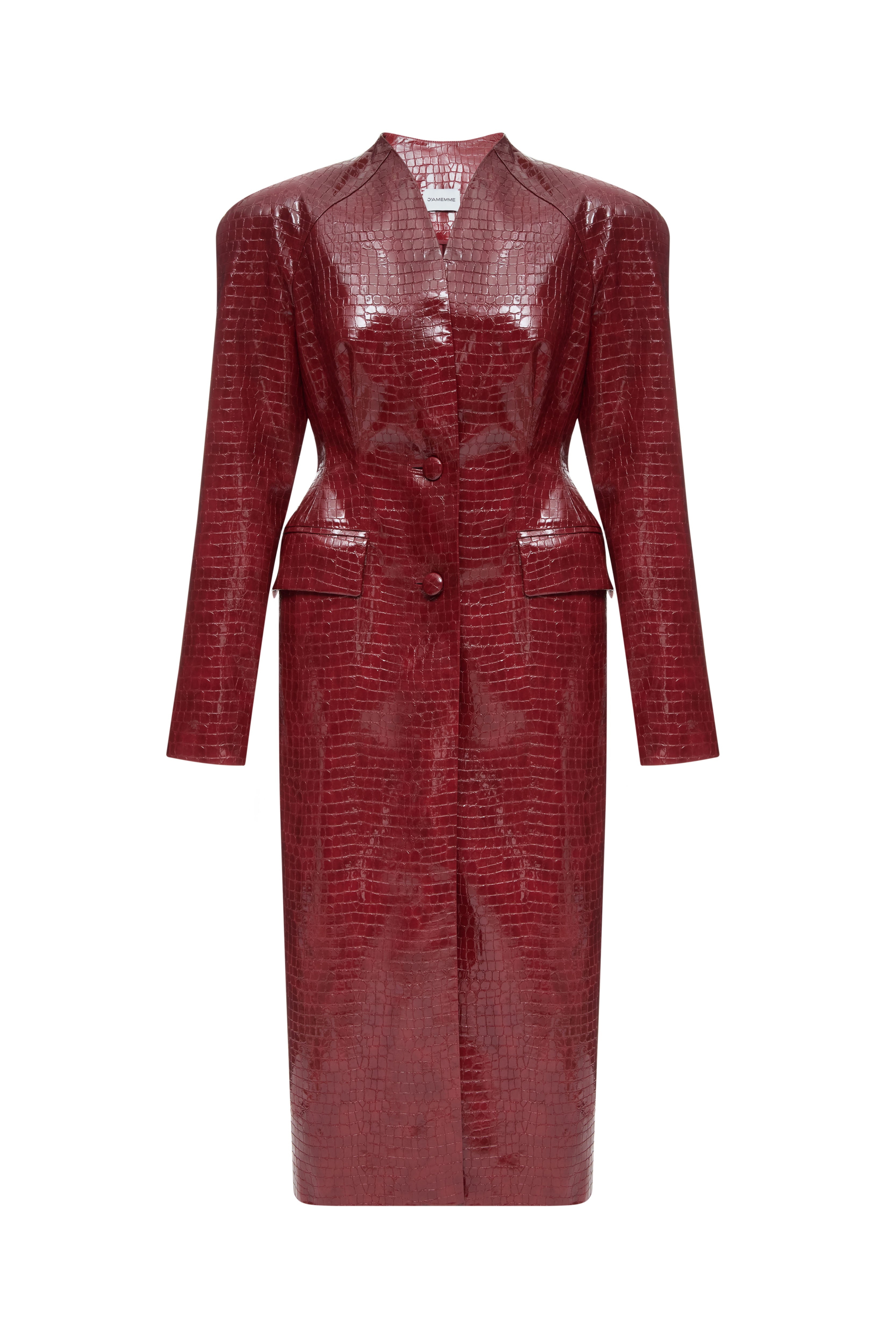 LUISA LONG CROCO COAT