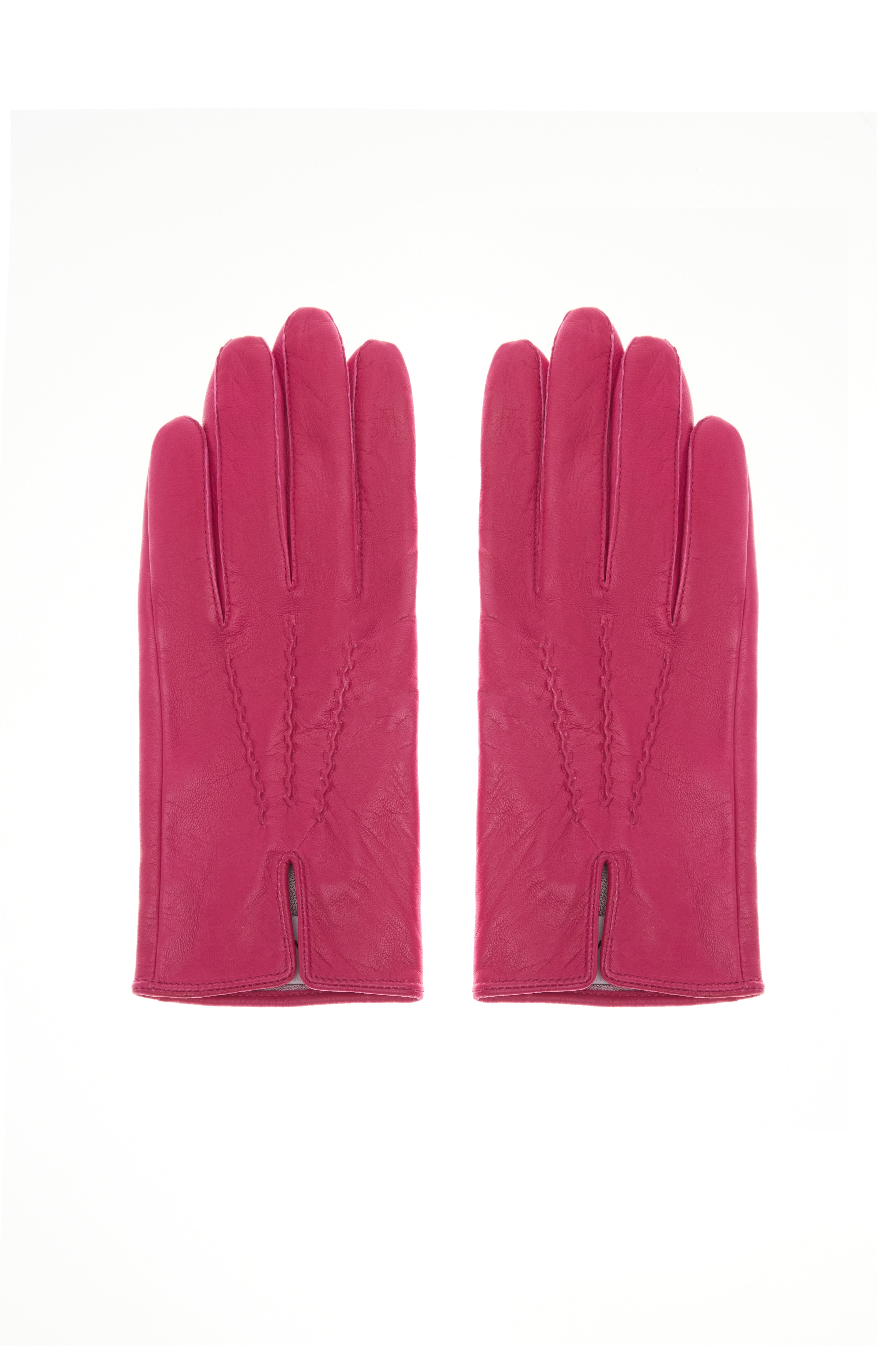 PINK LEATHER GLOVES