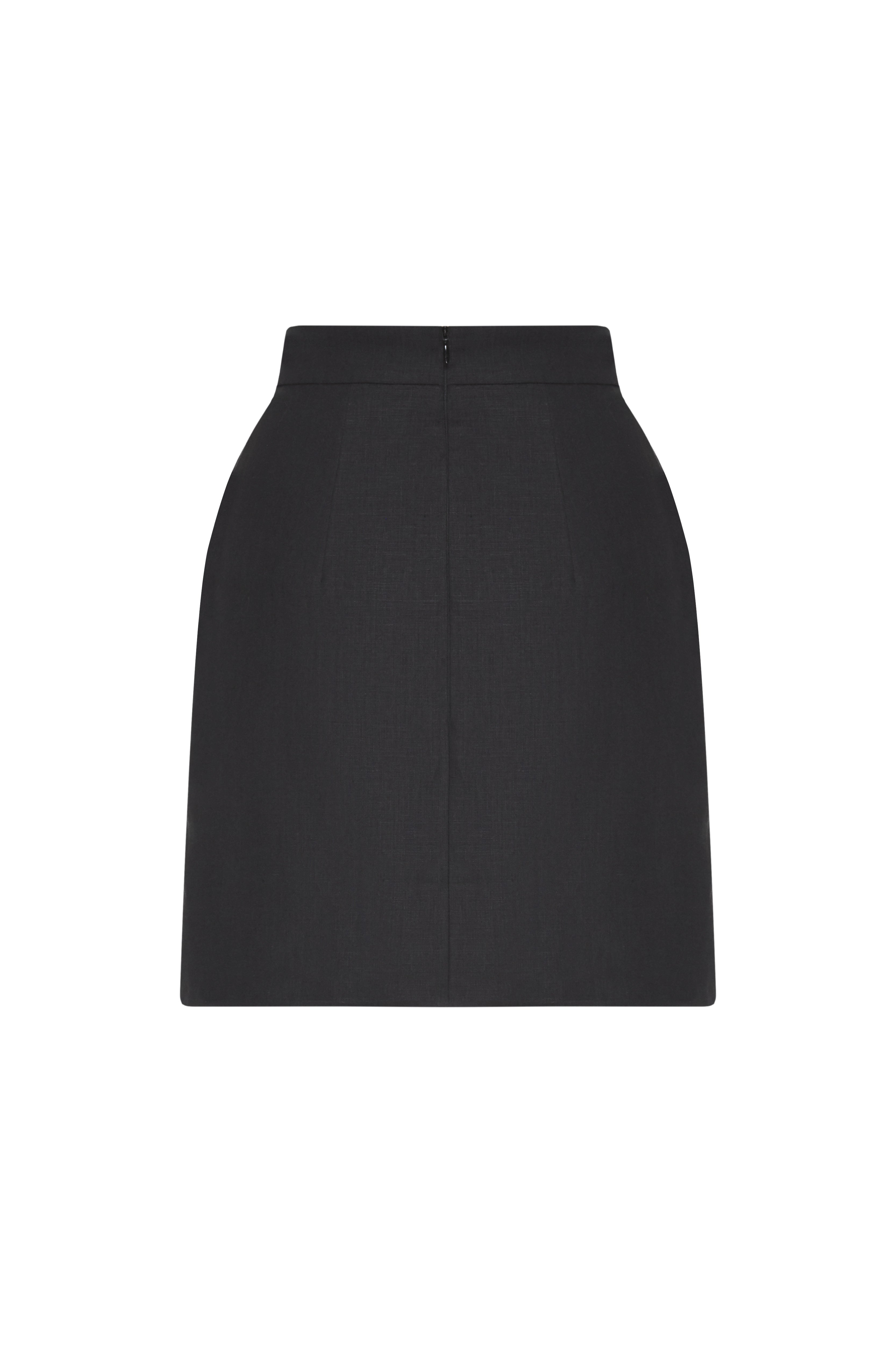 ABIGAIL BLACK MINI SKIRT