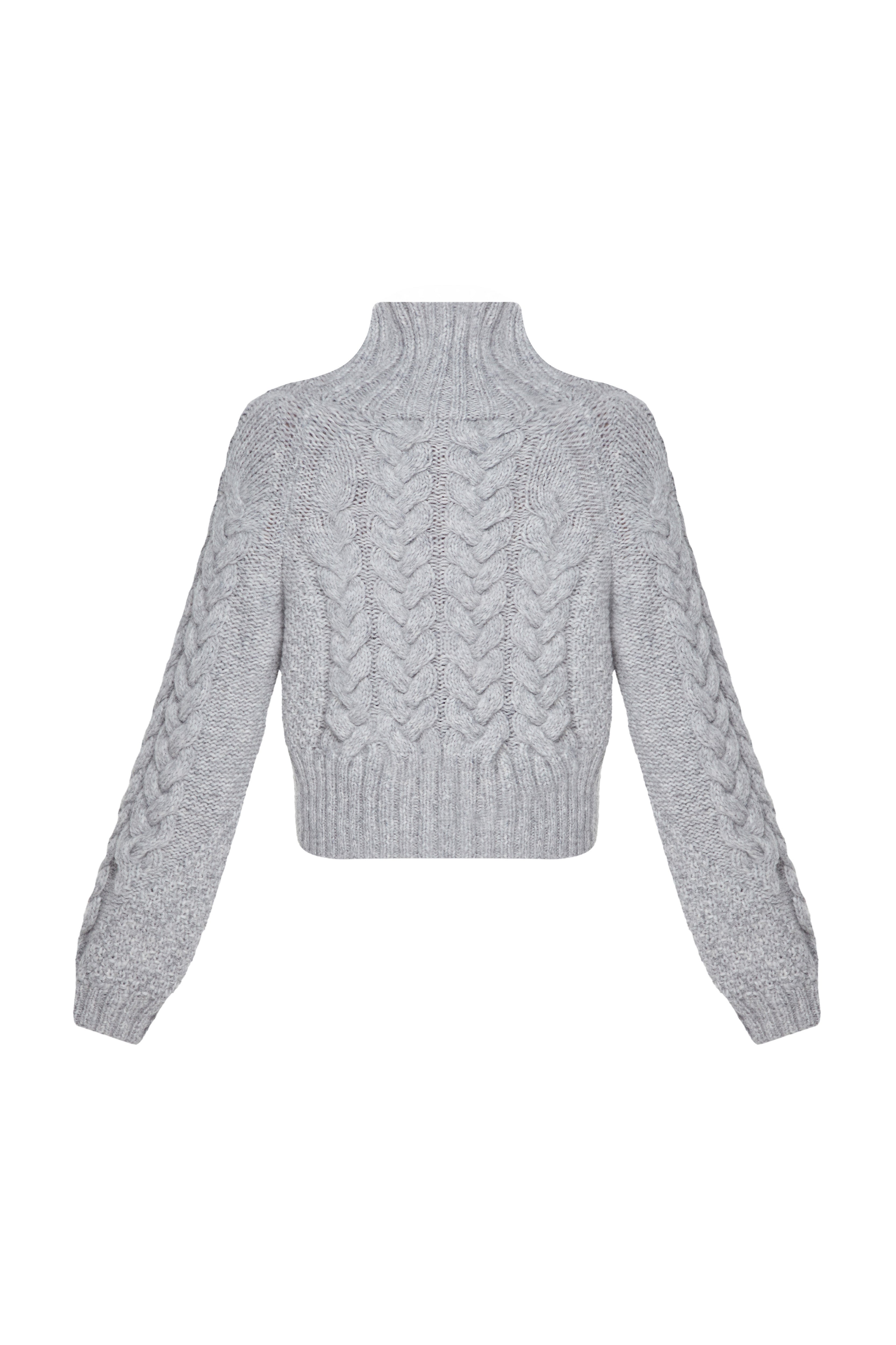 DARIA WOOL CABLE KNIT SWEATER