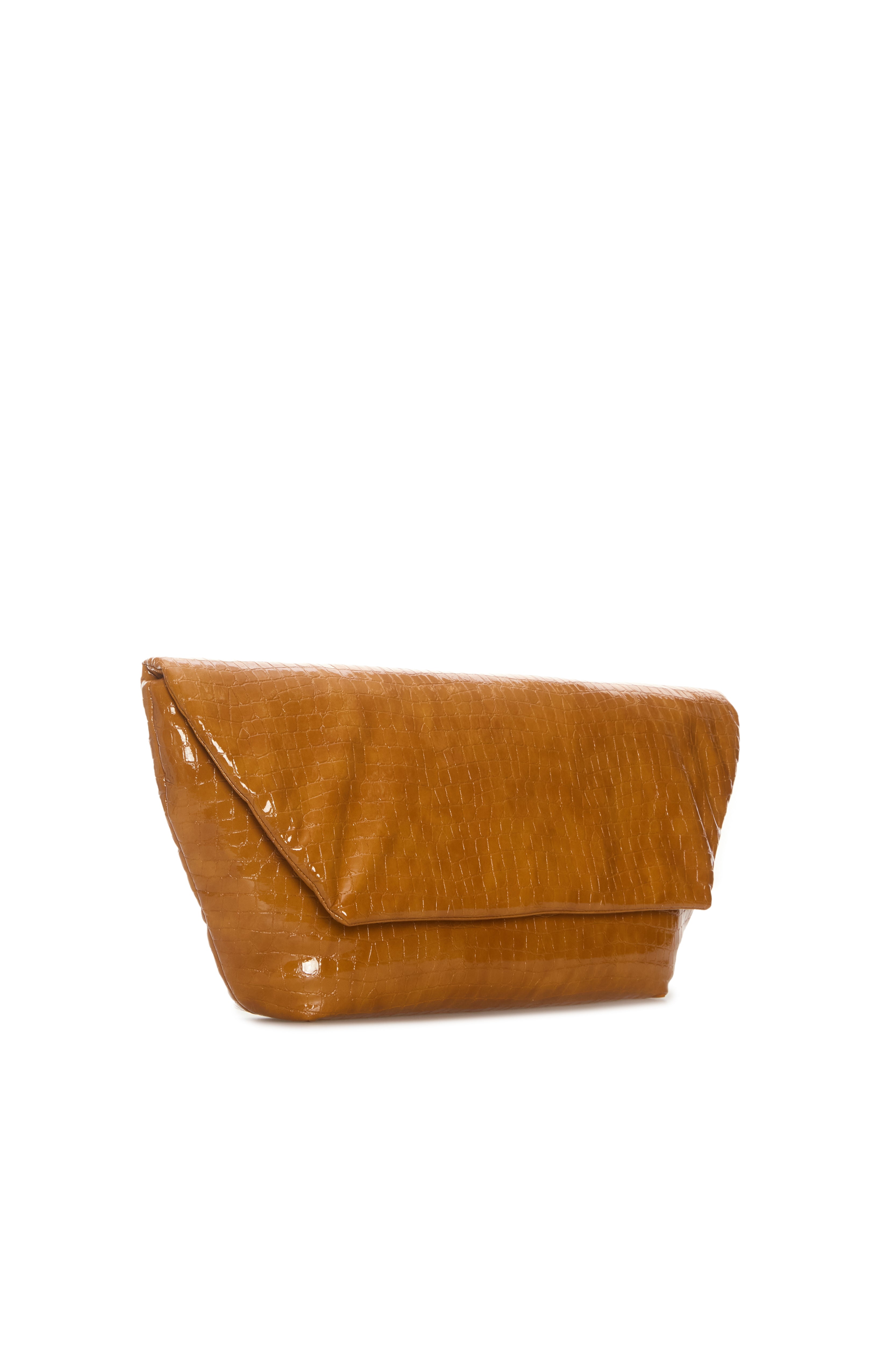 CROCO OCHRE CLUTCH