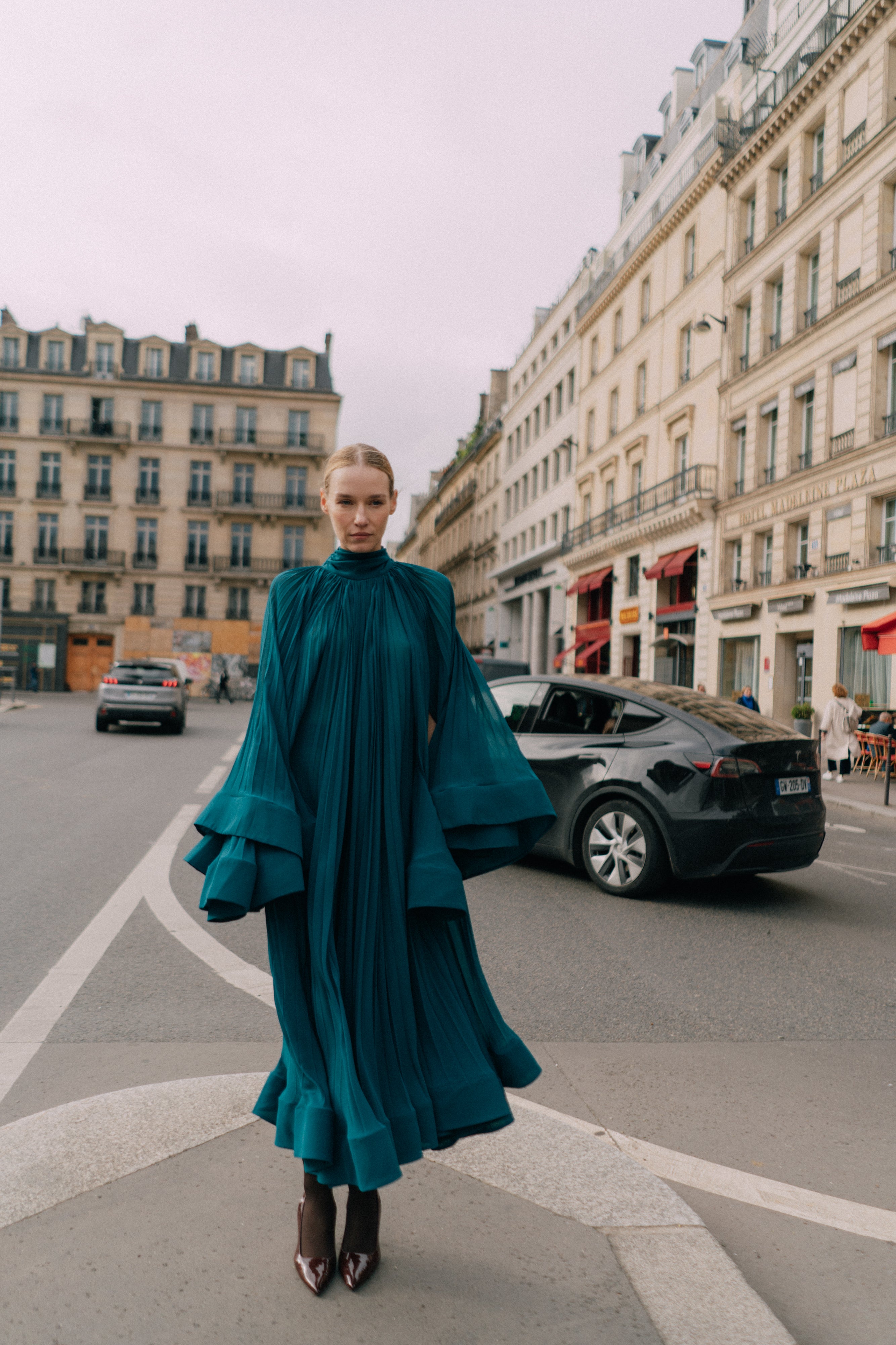 AGLAE PLEATED DRESS
