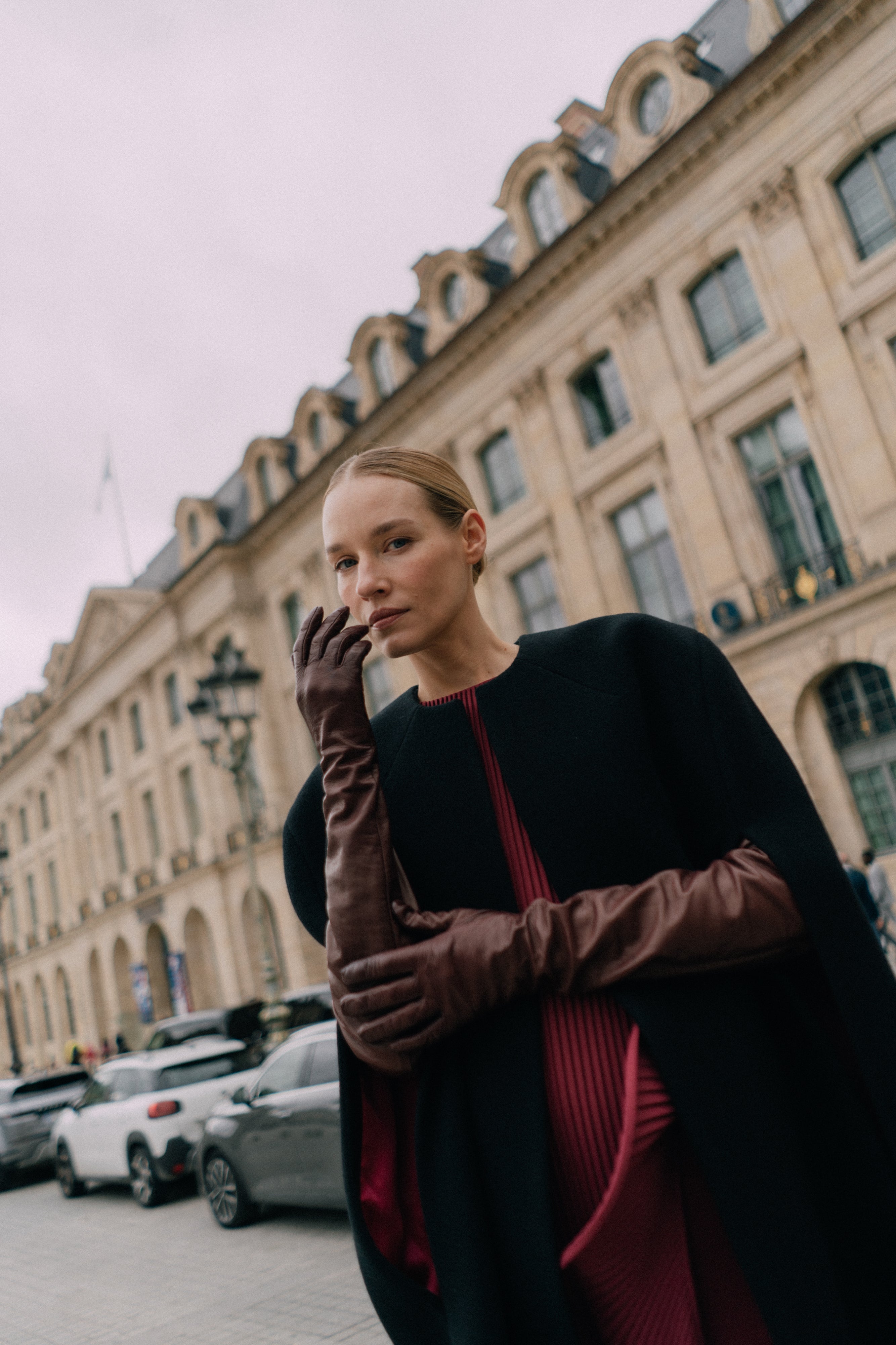 MARSALA LEATHER GLOVES