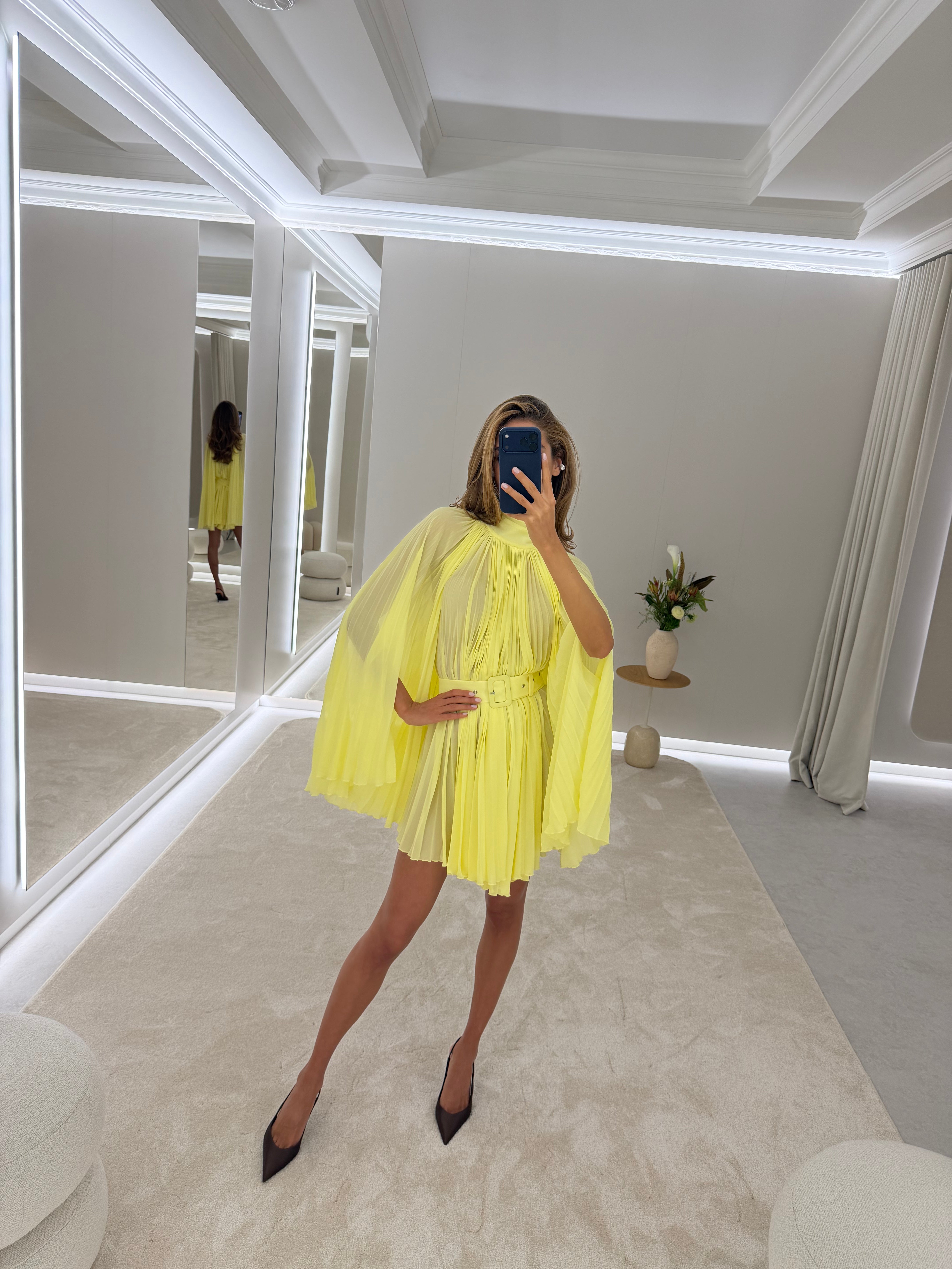 VIVIAN PLEATED DRESS