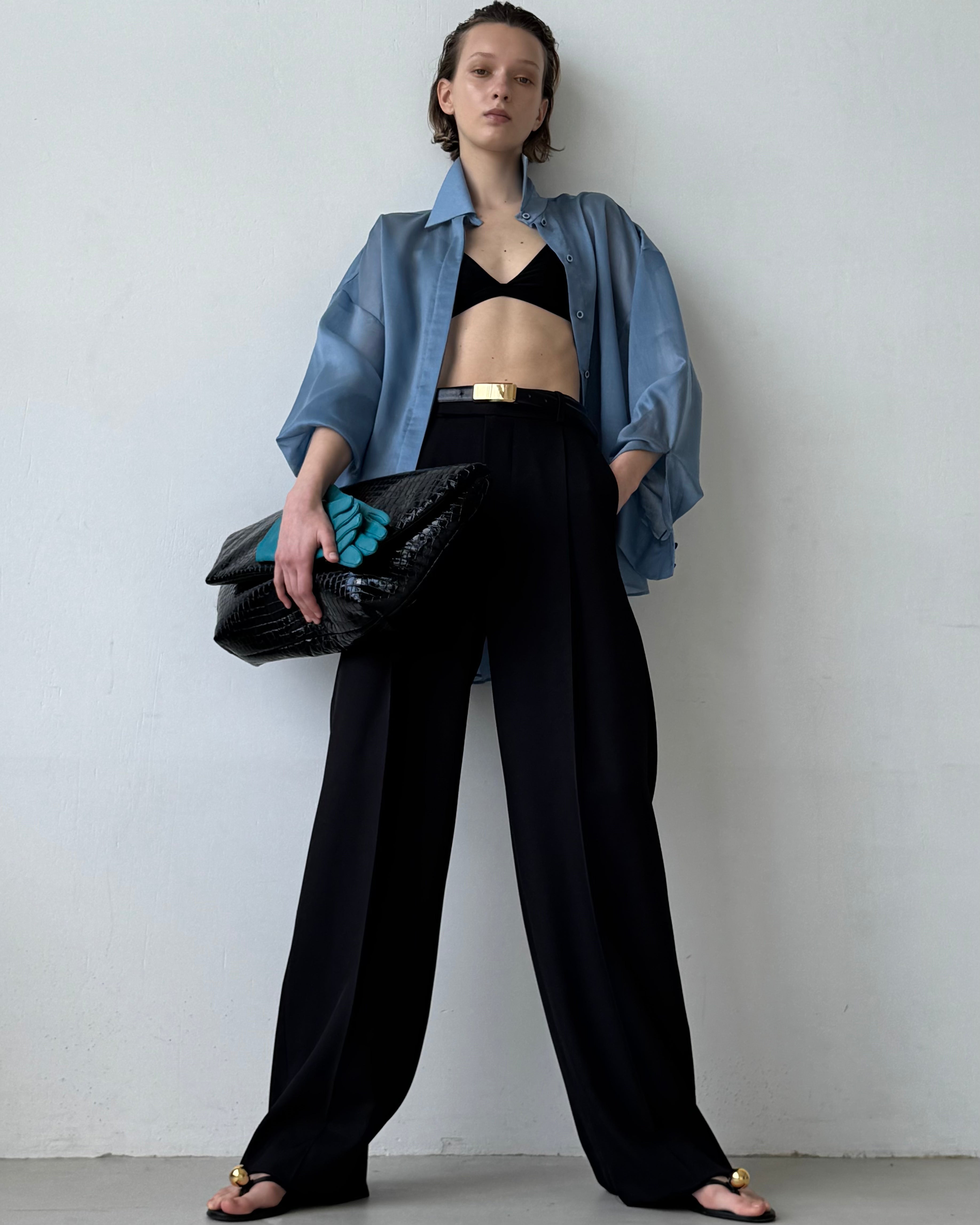 MUSLIN BLUE BLOUSE