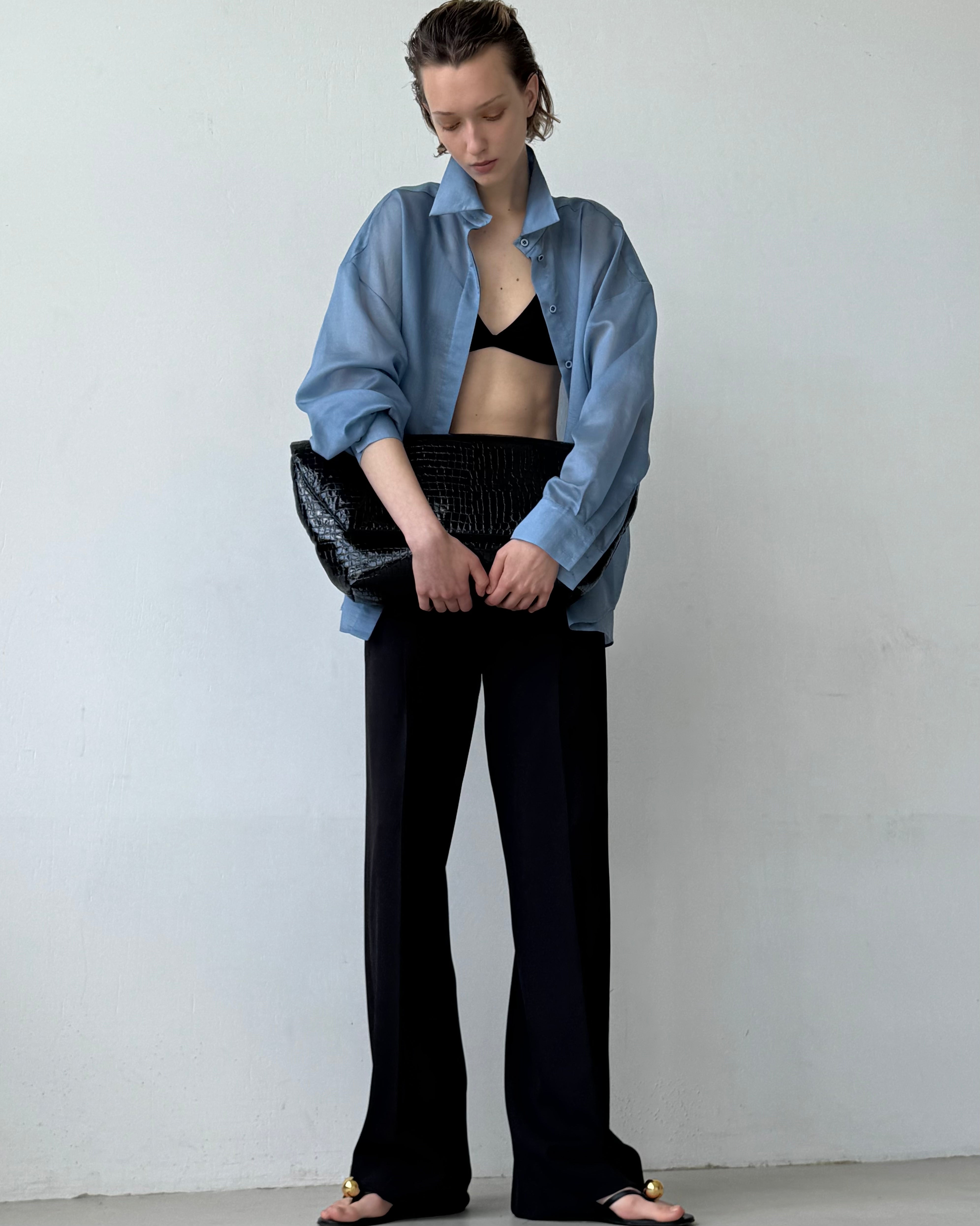 MUSLIN BLUE BLOUSE