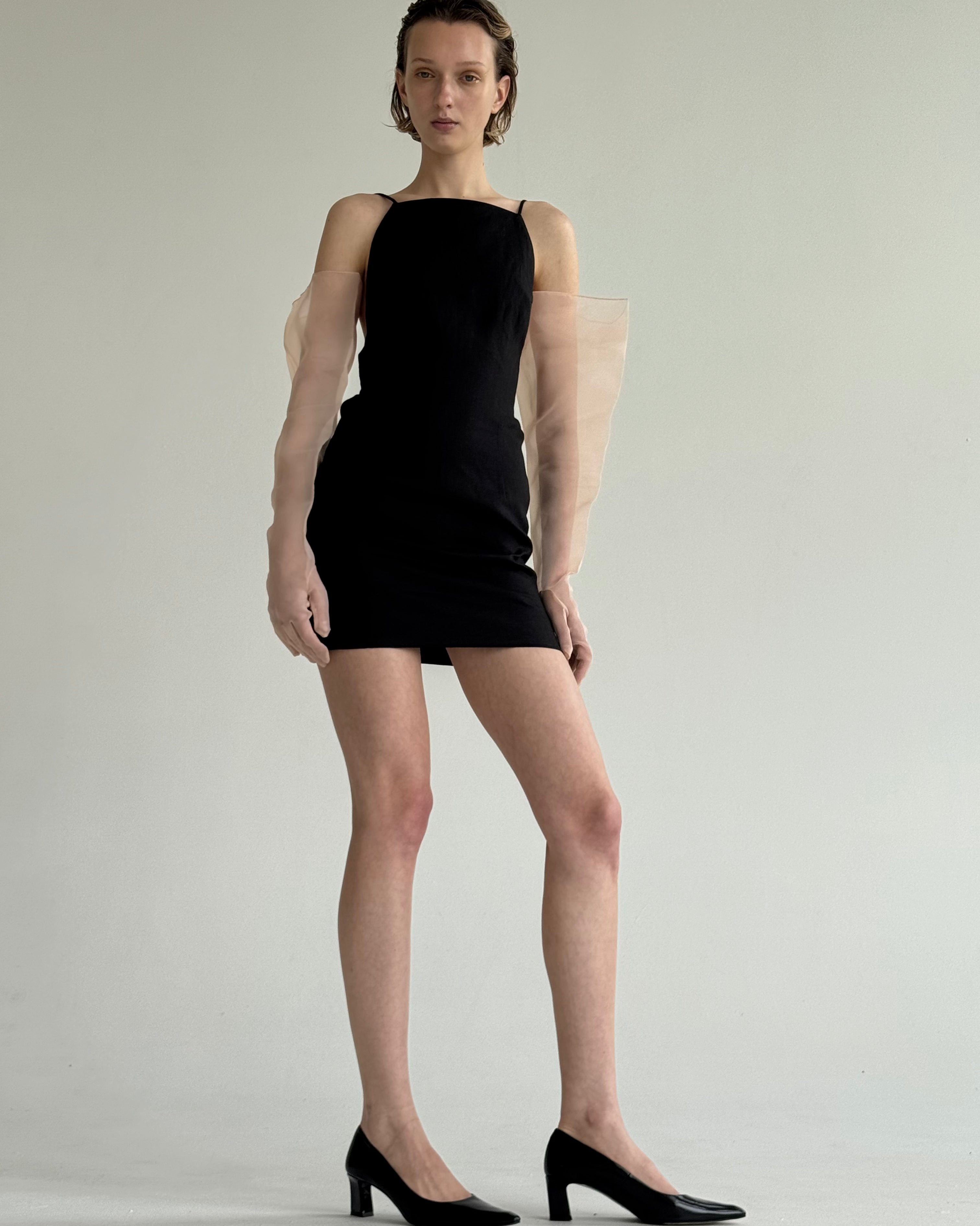 ADELLA BLACK MINI DRESS