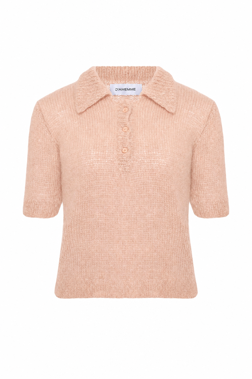MOHAIR KNIT POLO