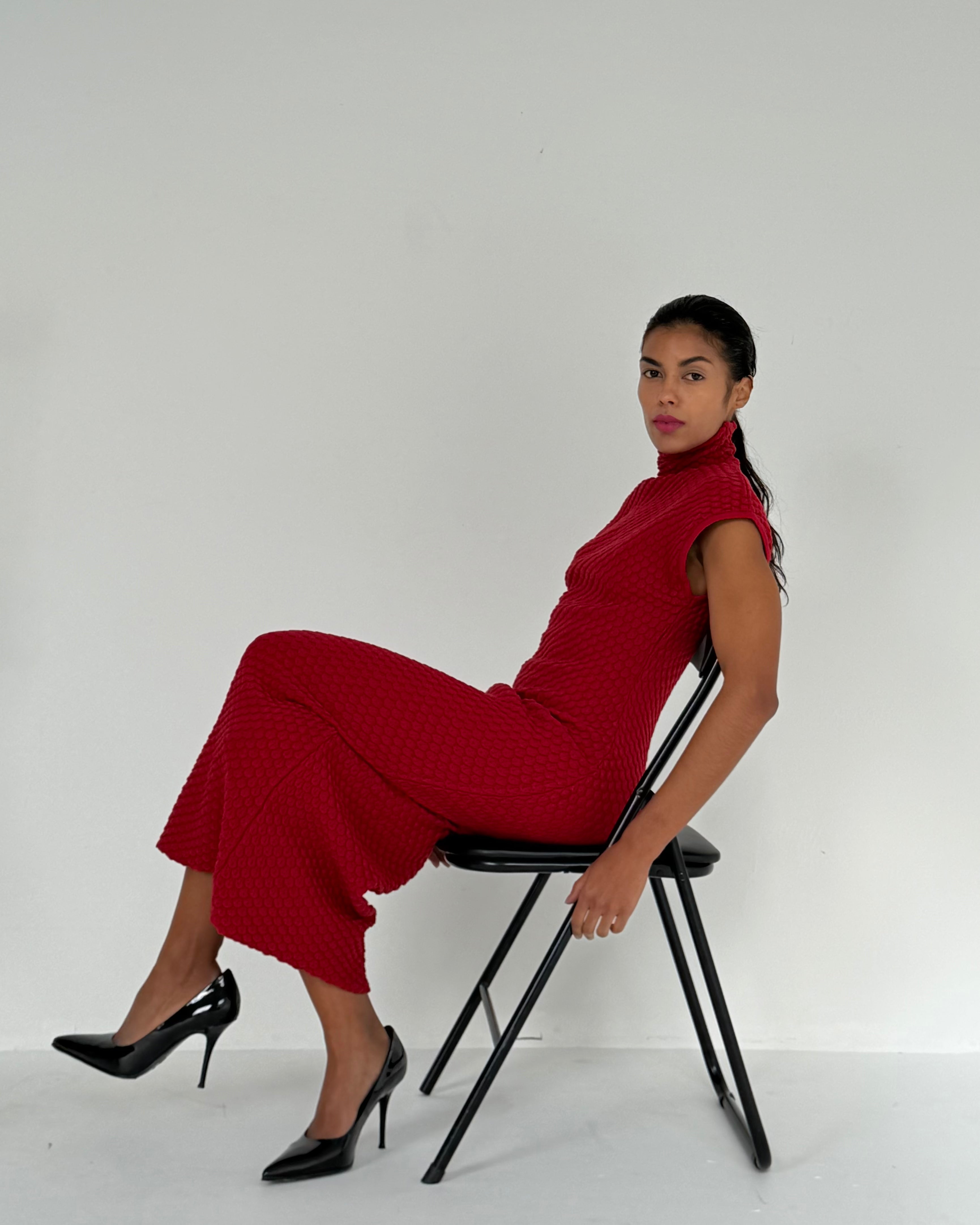 SNAKE KNIT DRESS