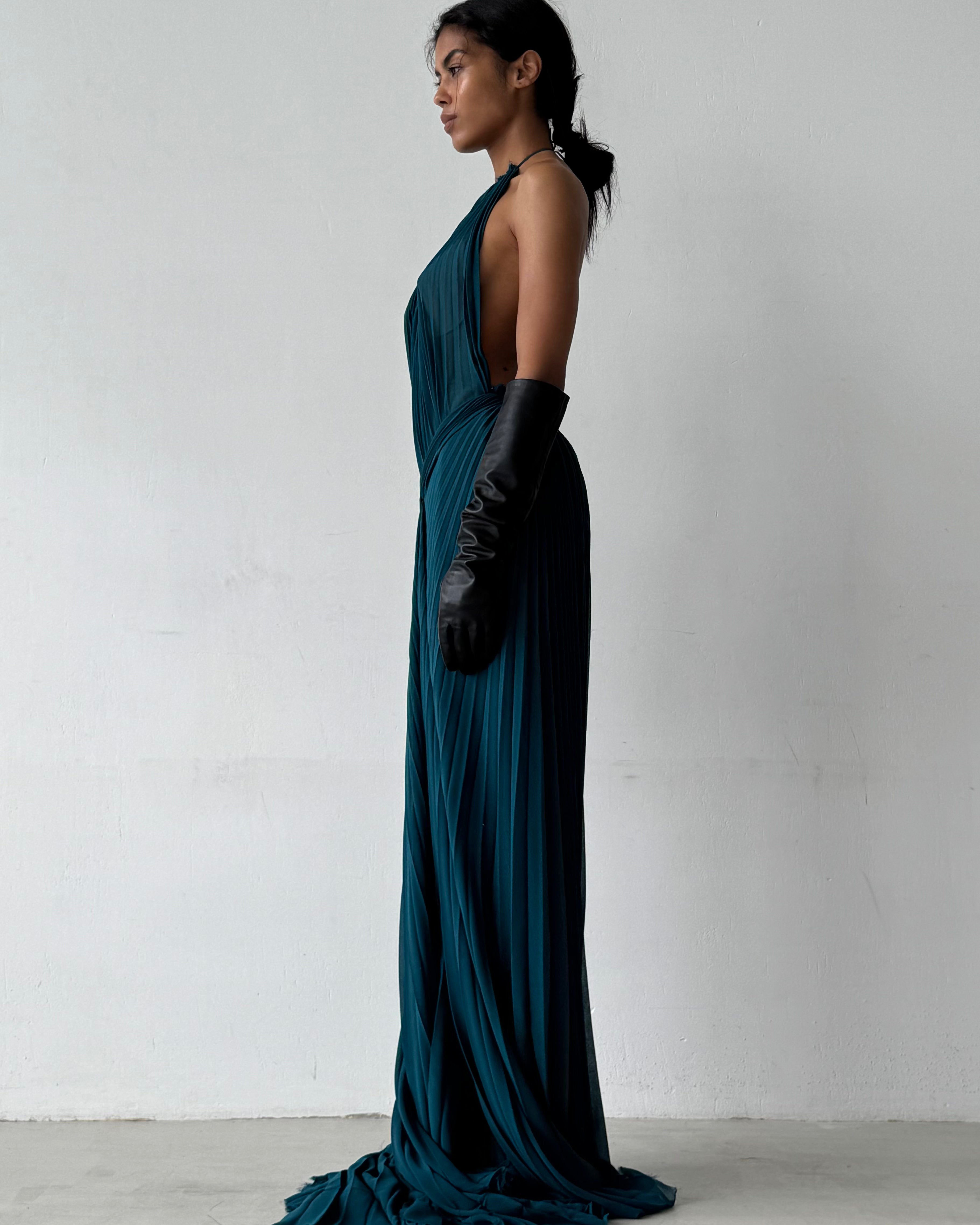 AMELIA PLEATED DRESS