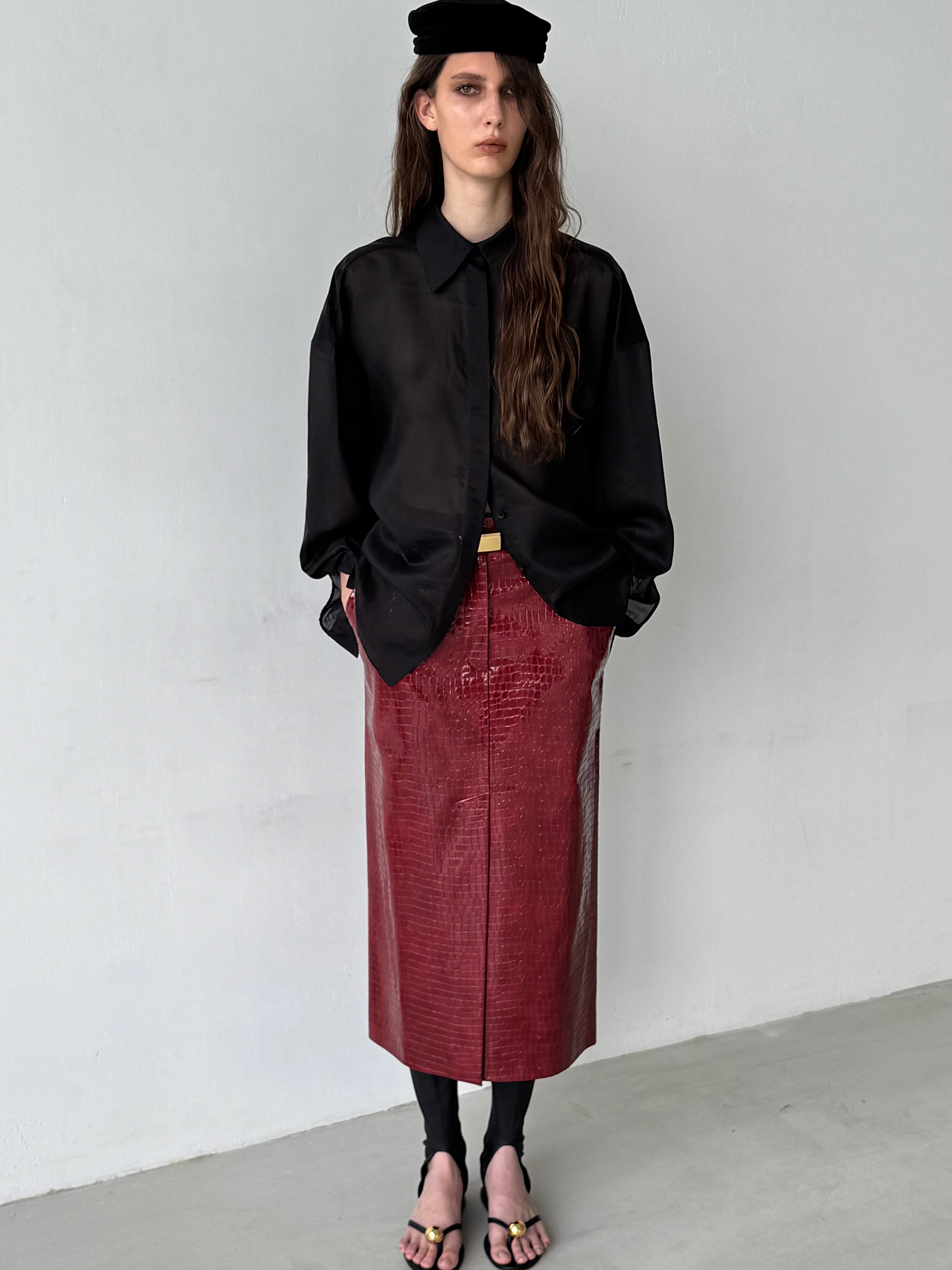 MUSLIN BLACK BLOUSE
