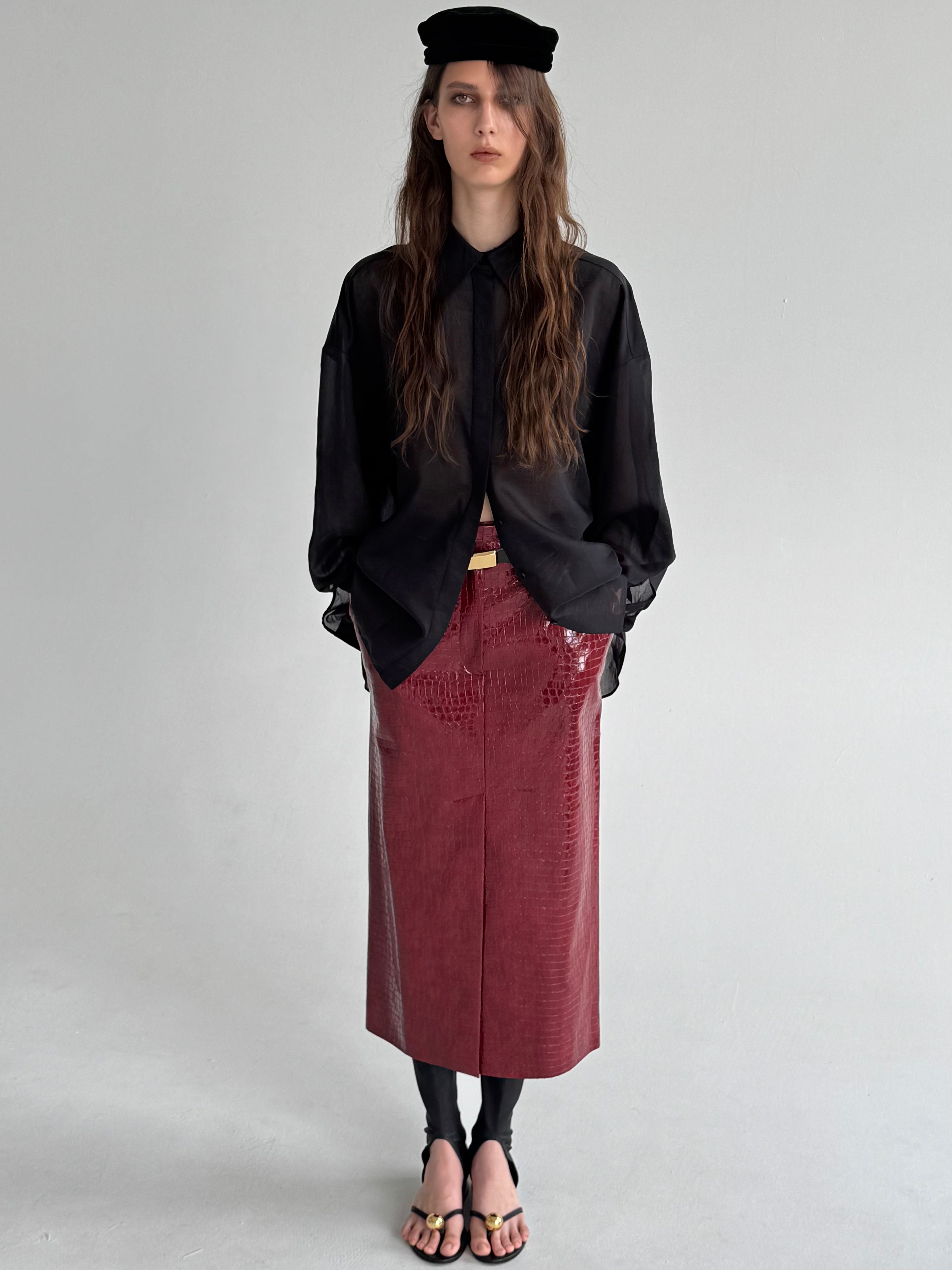 MUSLIN BLACK BLOUSE
