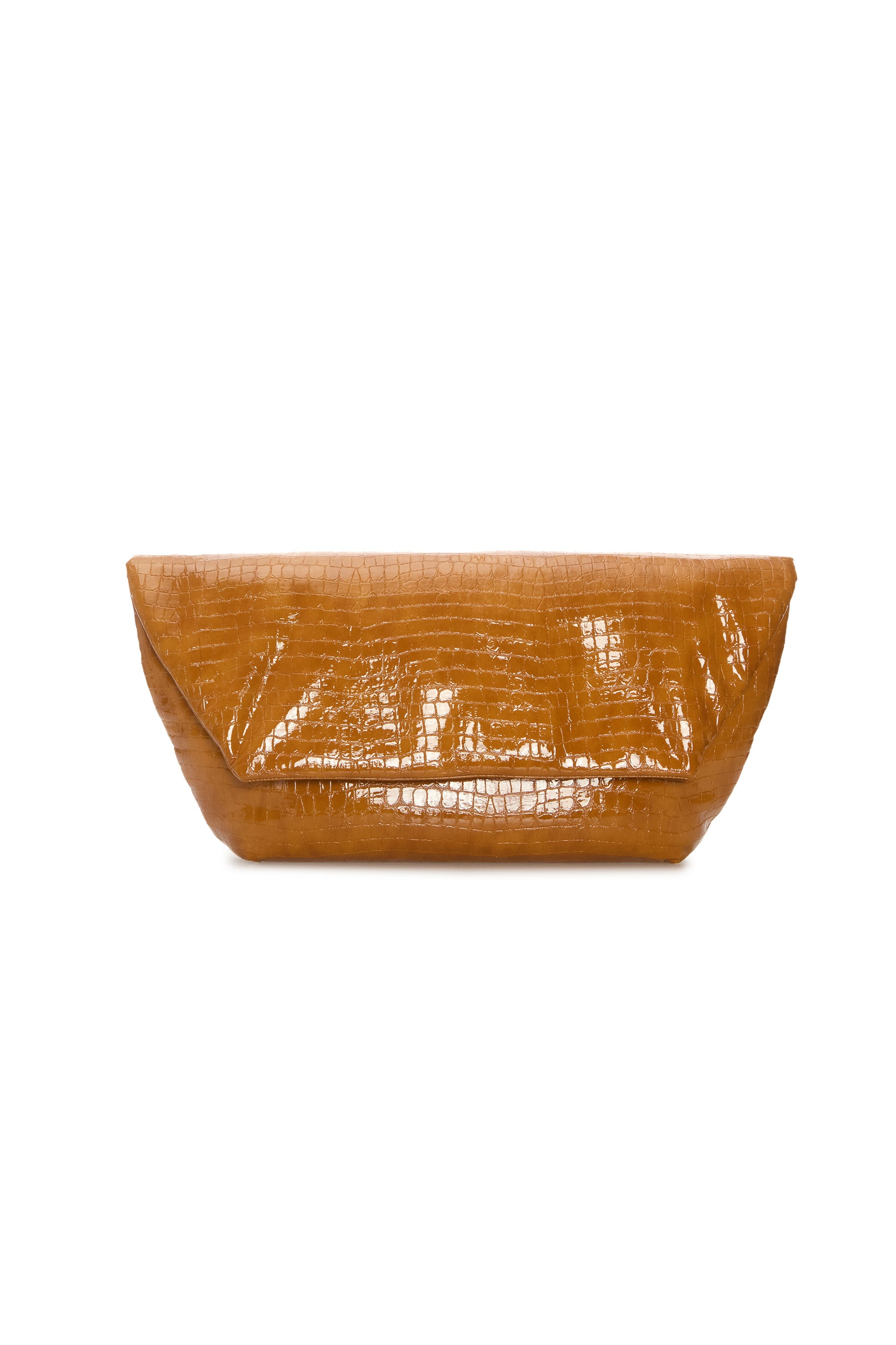 CROCO OCHRE CLUTCH