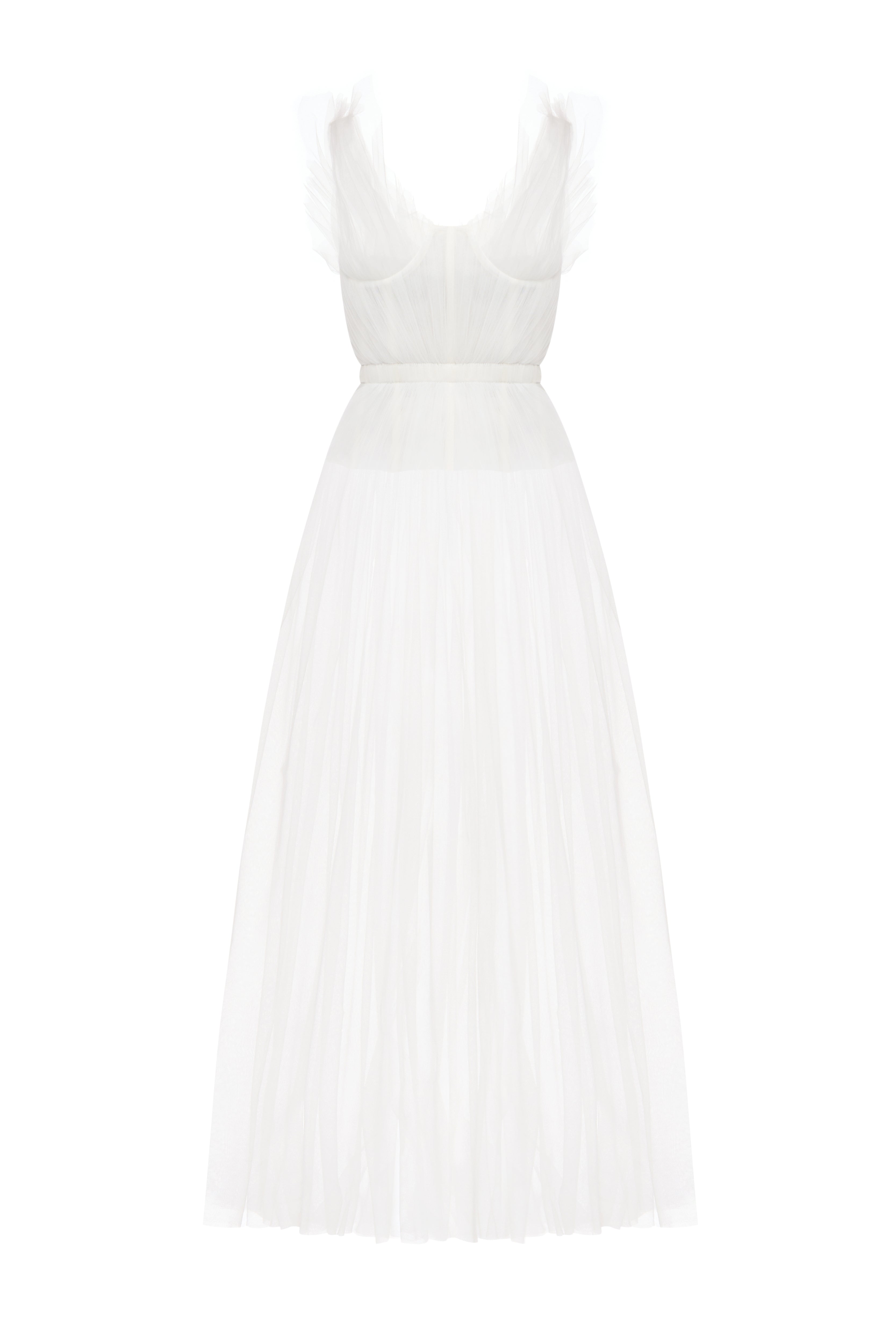 Bellini Corset Dress by J'amemme — detail of the lace-up corset back with eyelets and ribbon ties