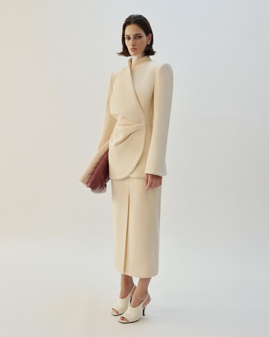 NOELLE WOOL SKIRT