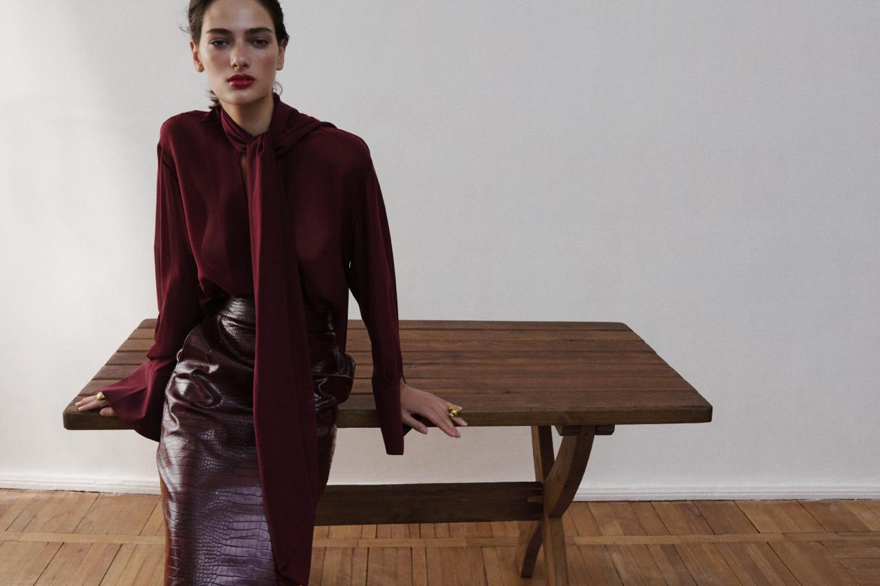 CROCO BORDO SKIRT