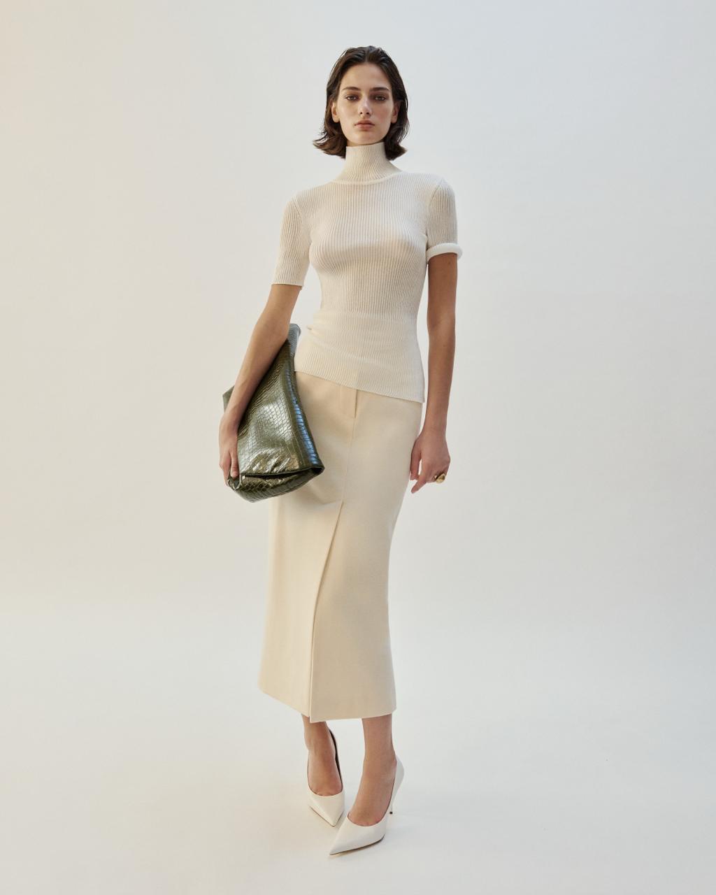 CROCO GREEN CLUTCH
