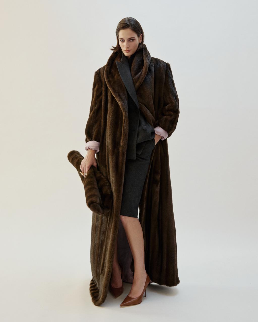 FAUX FUR LONG COAT