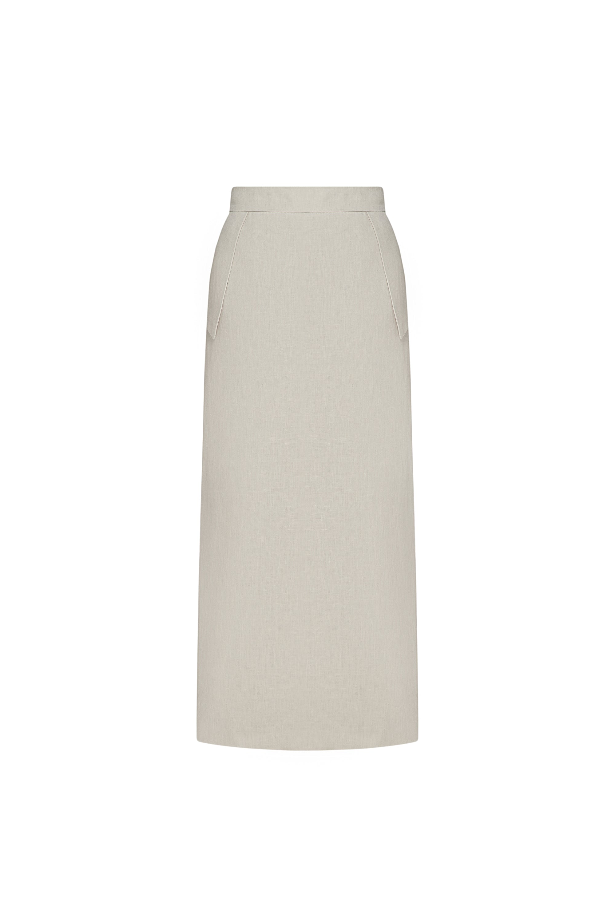 TYRA BEIGE MIDI SKIRT