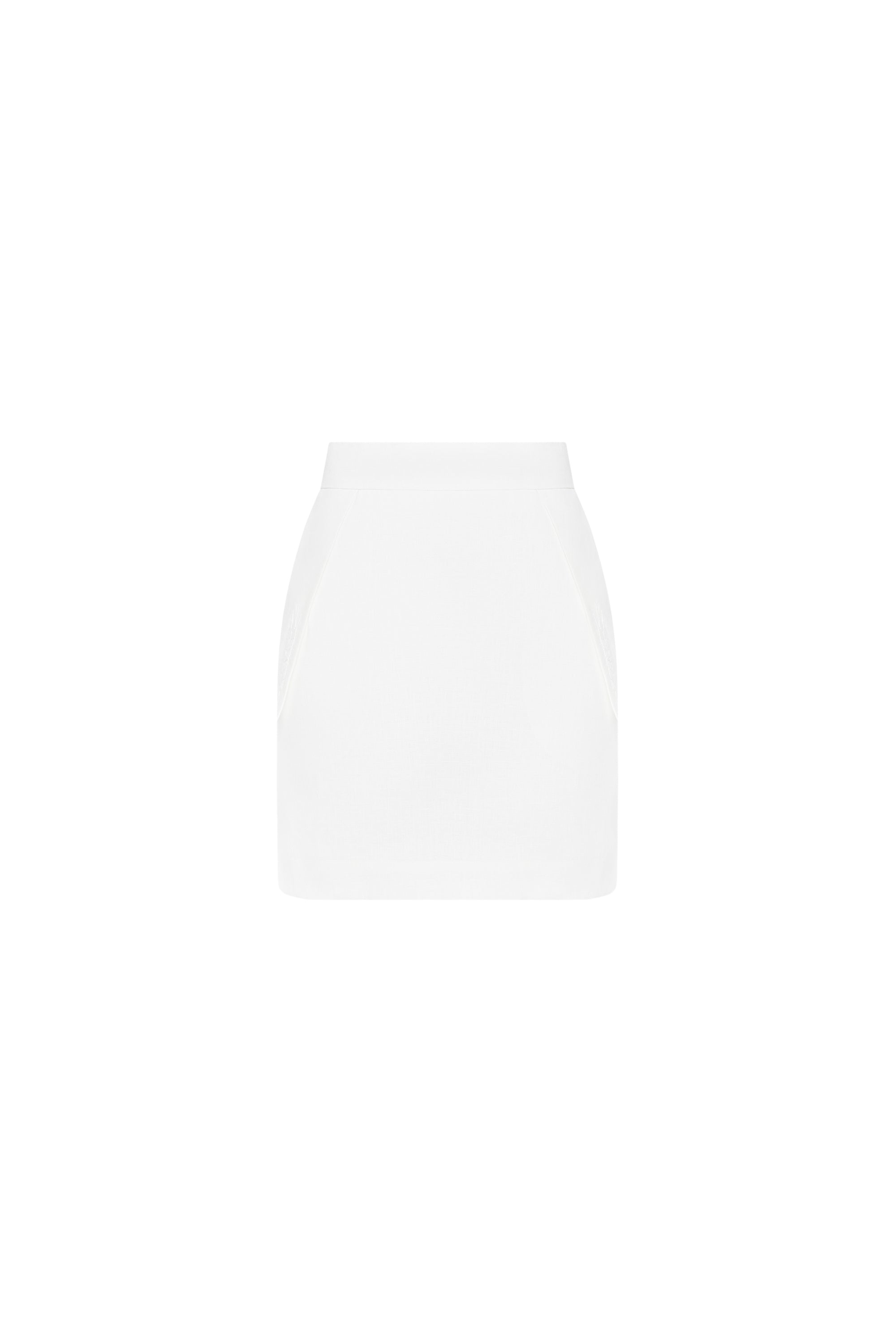 TYRA WHITE MINI SKIRT