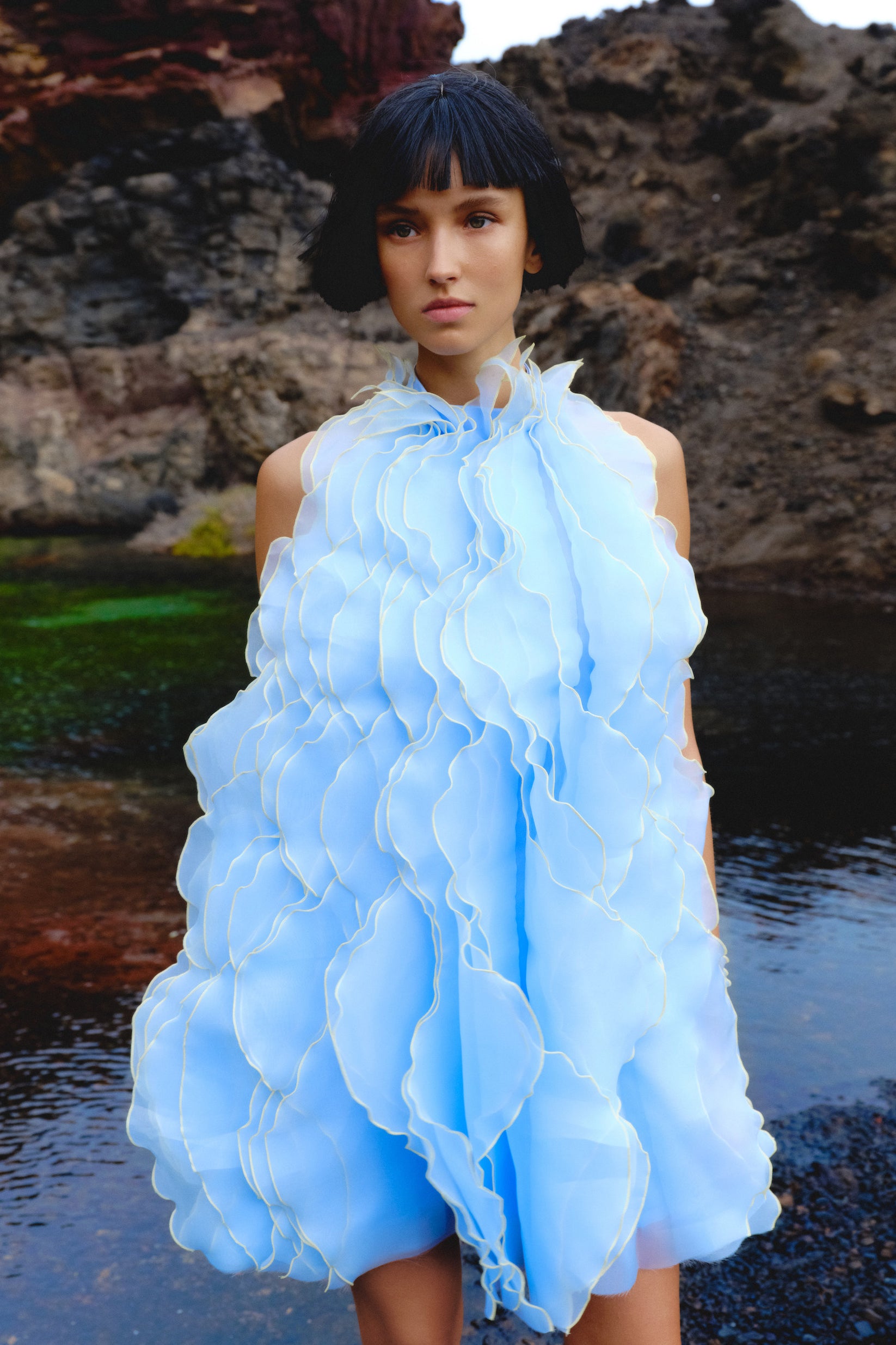 WAVE BLUE DRESS WAVE BLUE DRESS