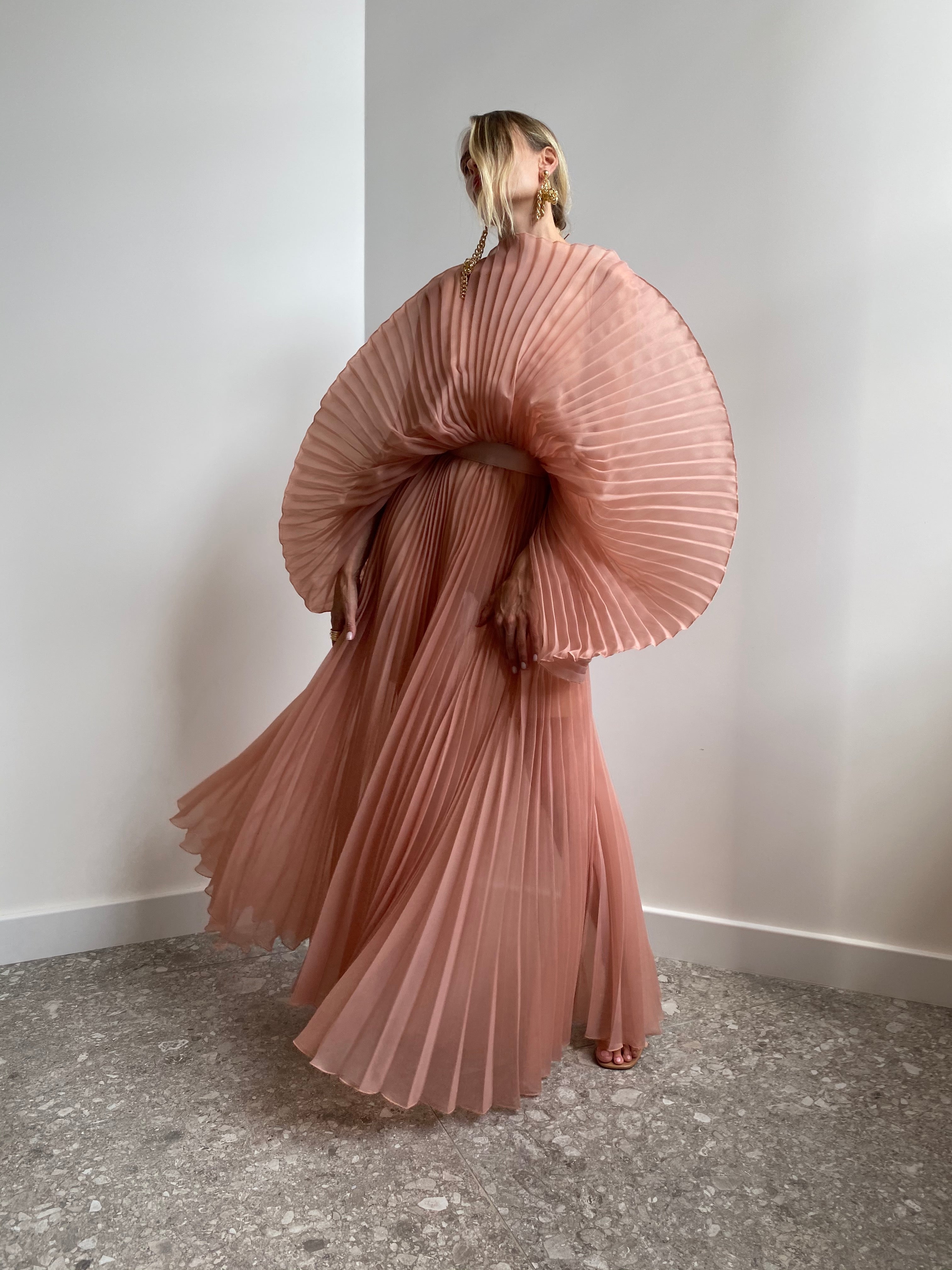 CLOUD CARAMEL DRESS