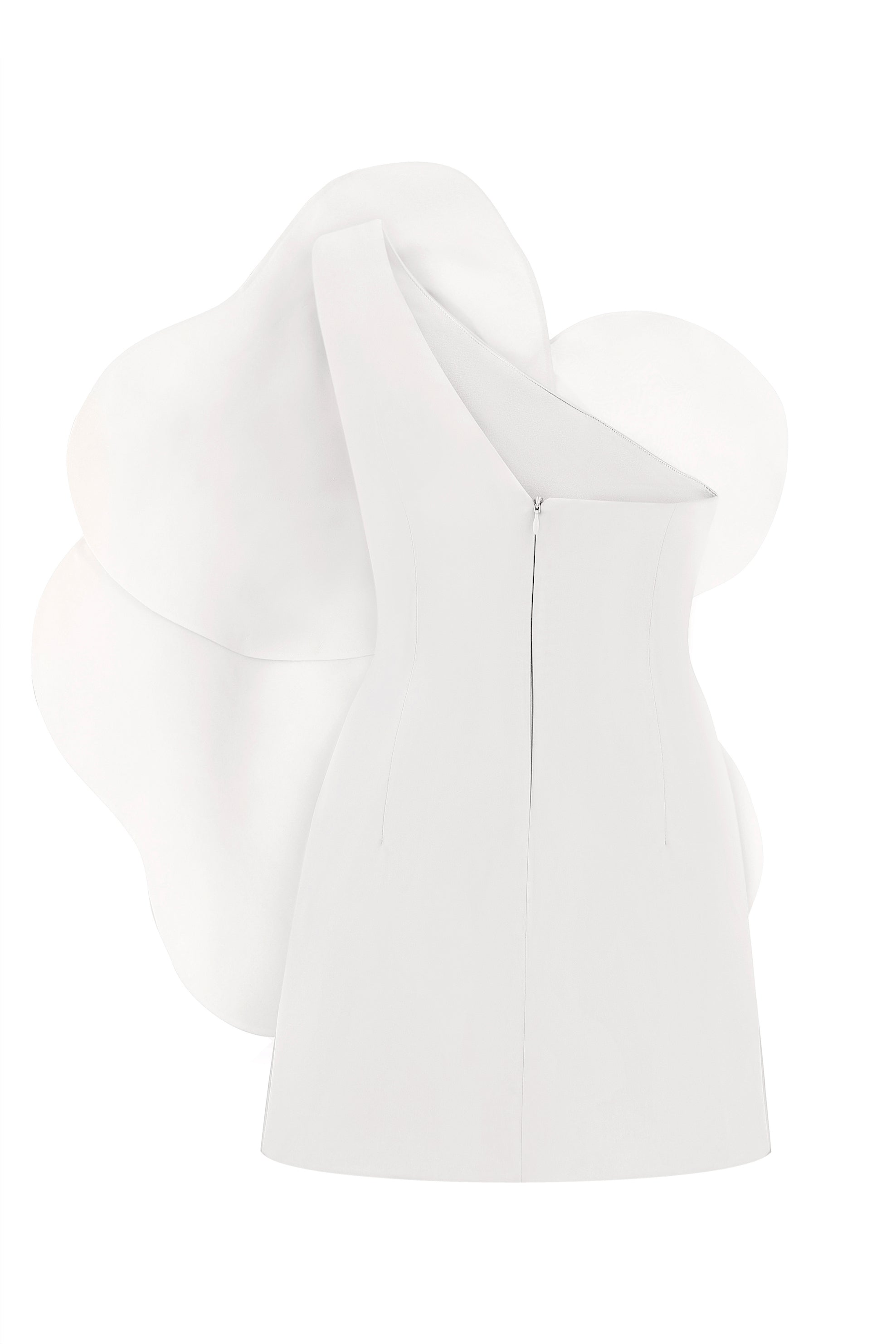 WHITE CAMELLIA LISA DRESS