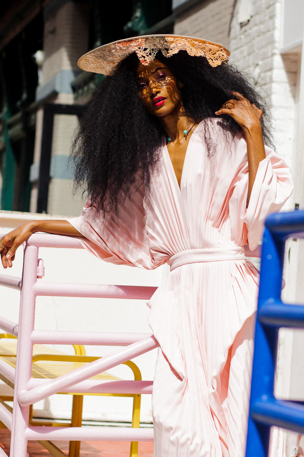 Pleated AVRORA DRESS J'amemme