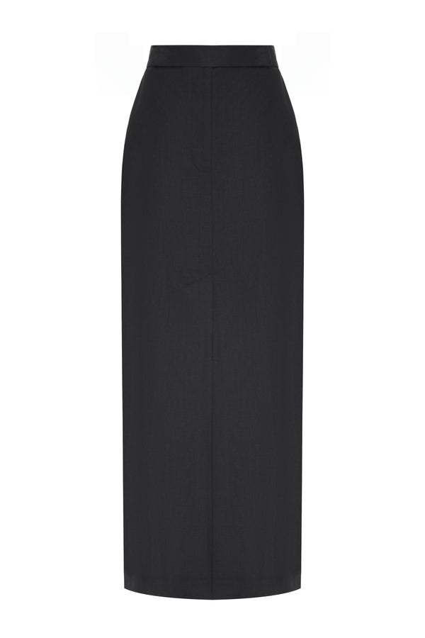 ABIGAIL BLACK MIDI SKIRT