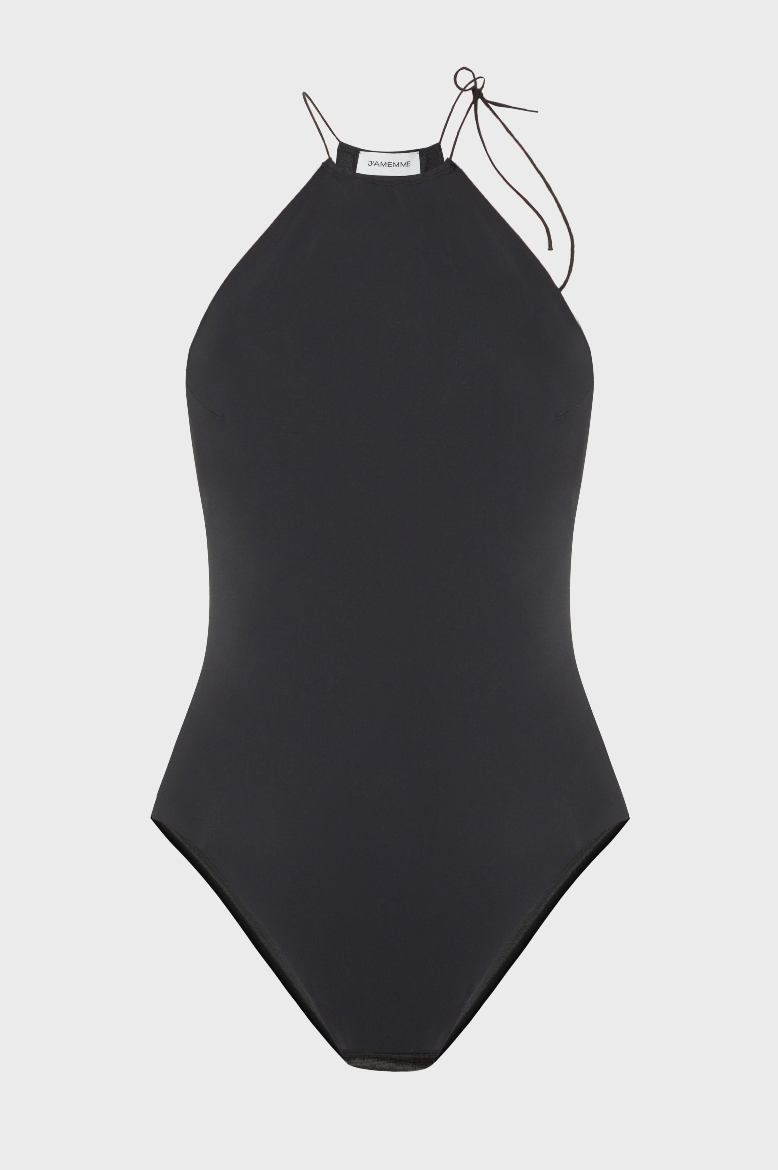 HIGH NECK BLACK BODYSUIT