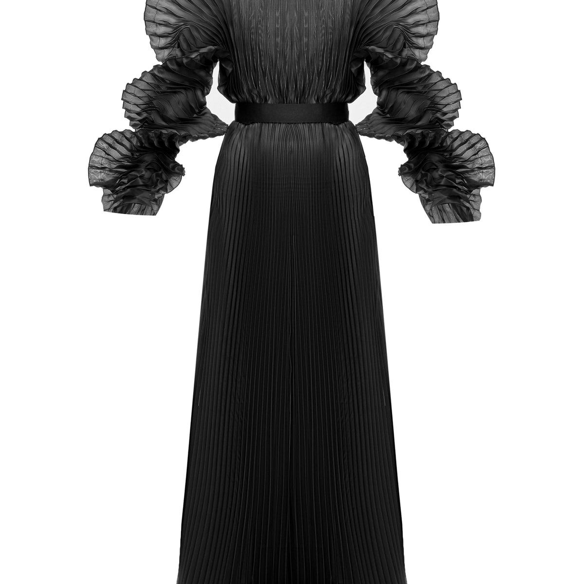 ALISHA PLEATED BLACK DRESS ALISHA PLEATED BLACK DRESS