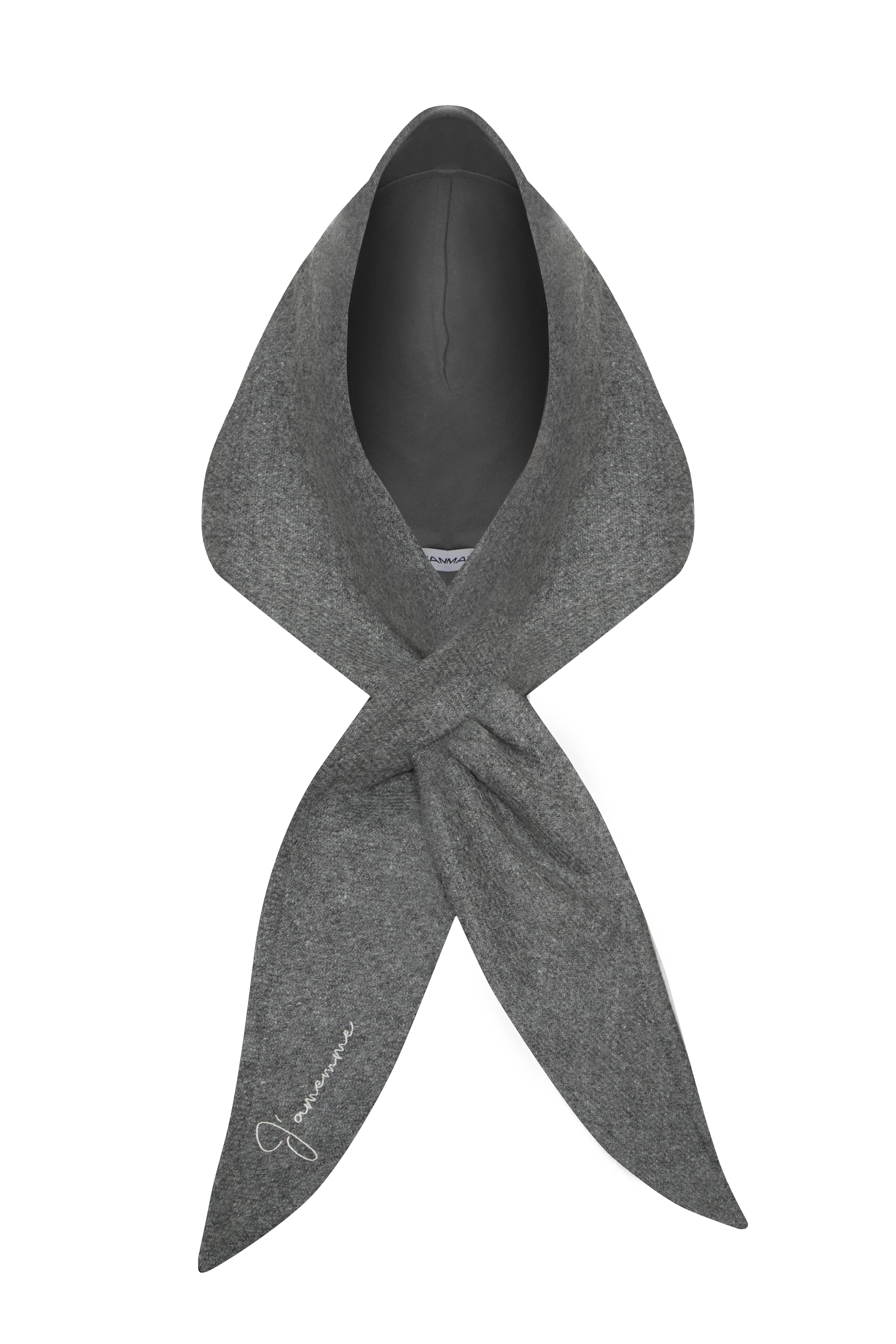 WOOL GREY KERCHIEF