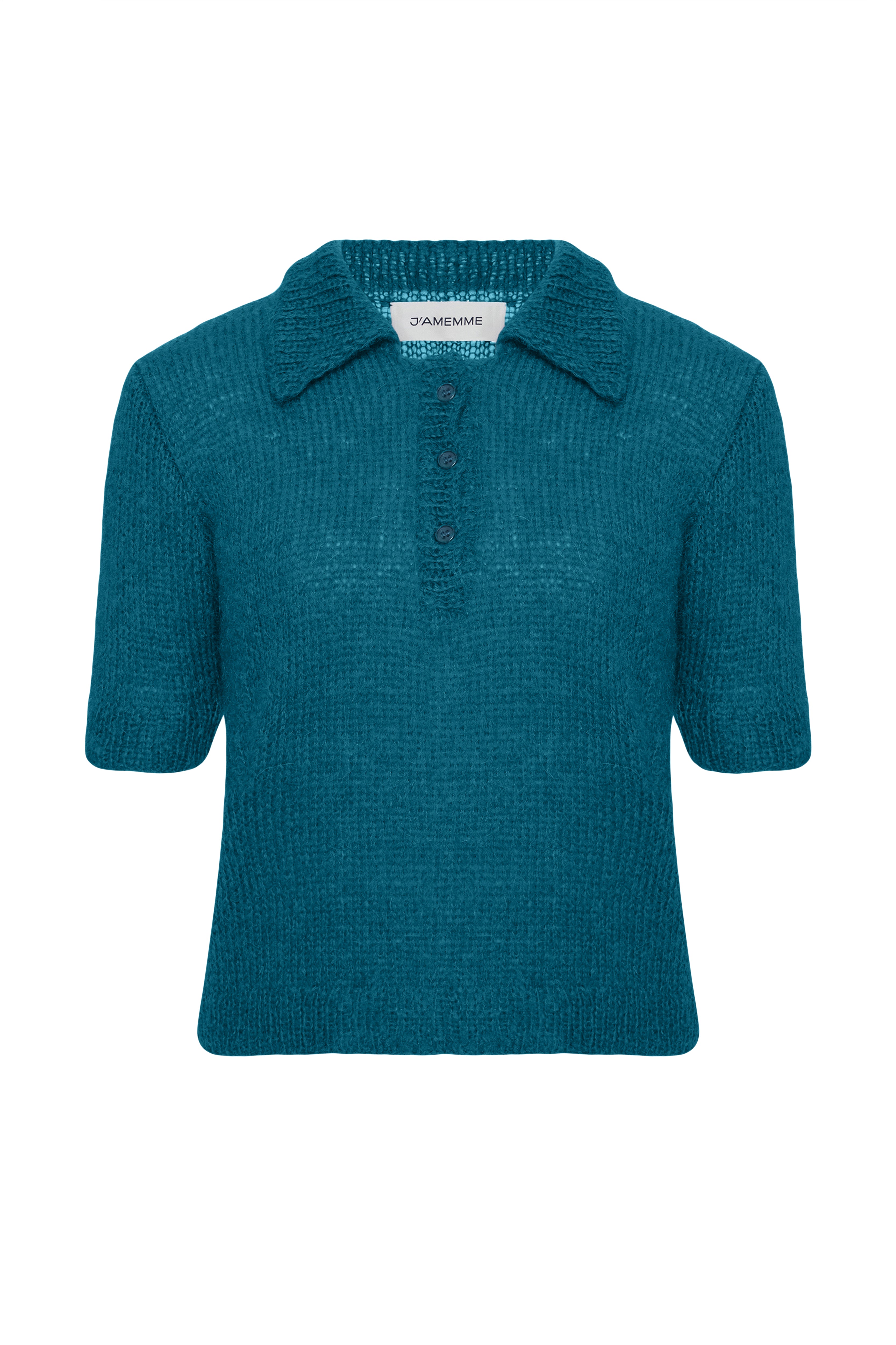 MOHAIR KNIT POLO