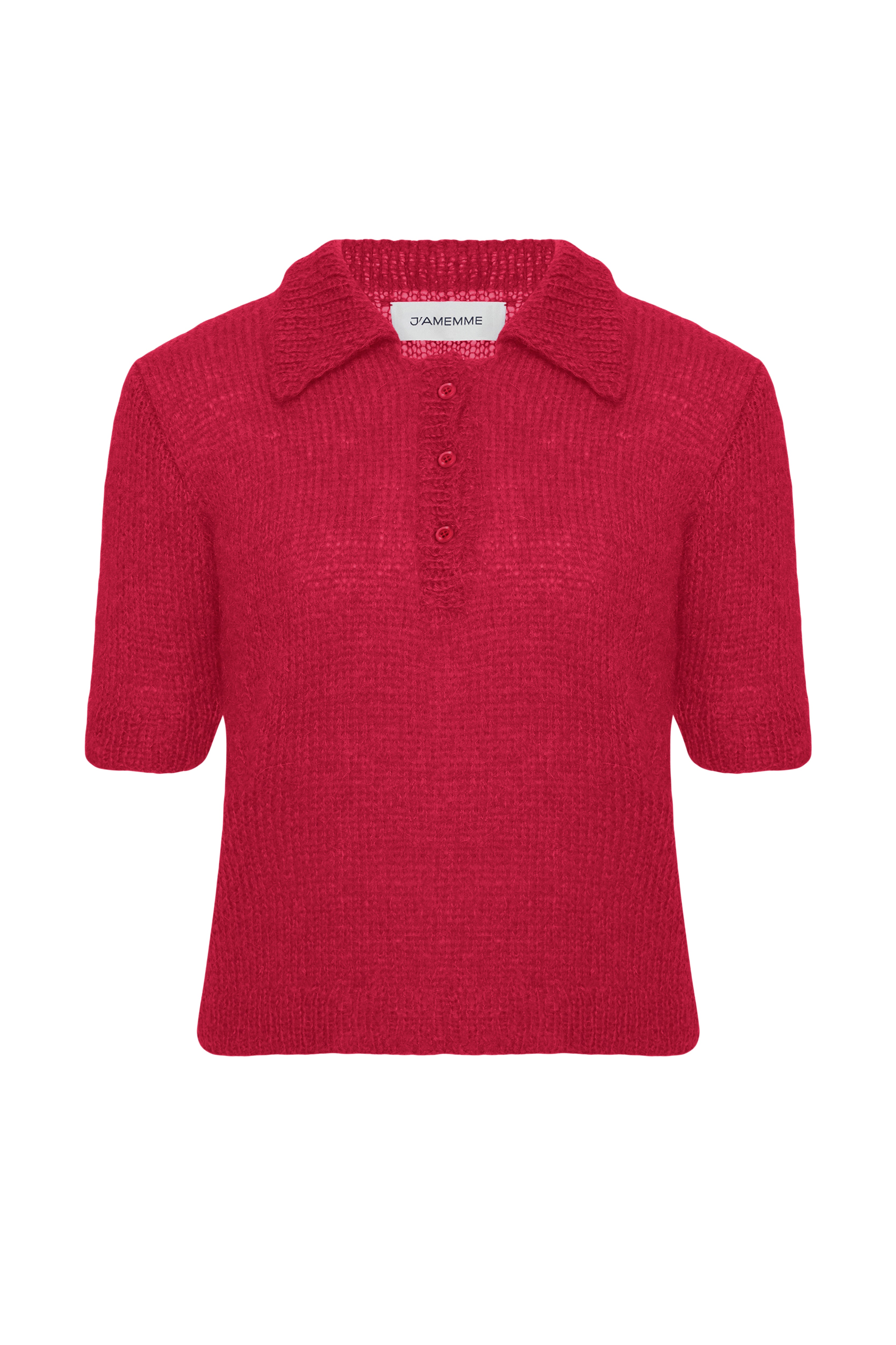 MOHAIR KNIT POLO