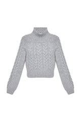 DARIA WOOL CABLE KNIT SWEATER