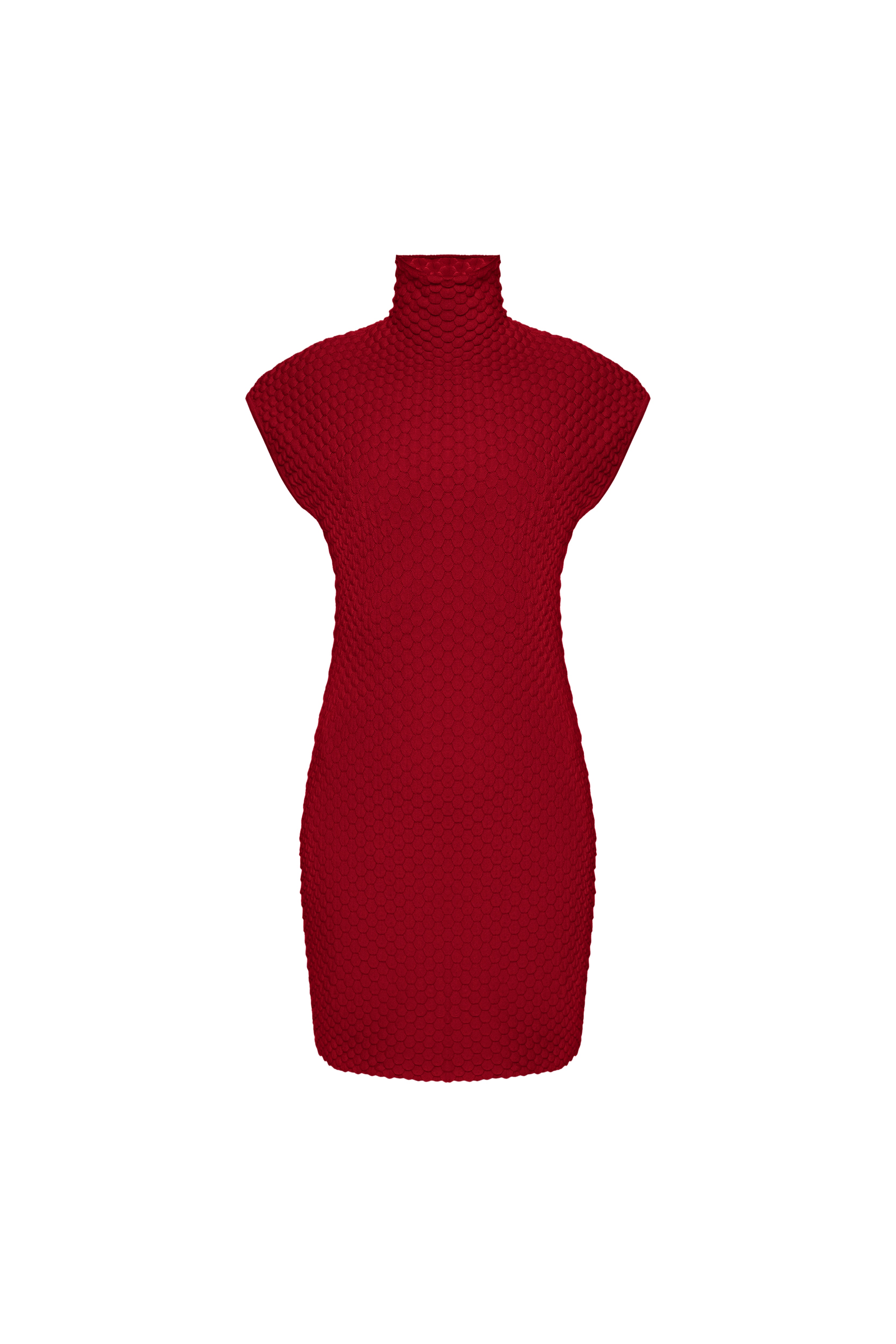 SNAKE KNIT MINI DRESS