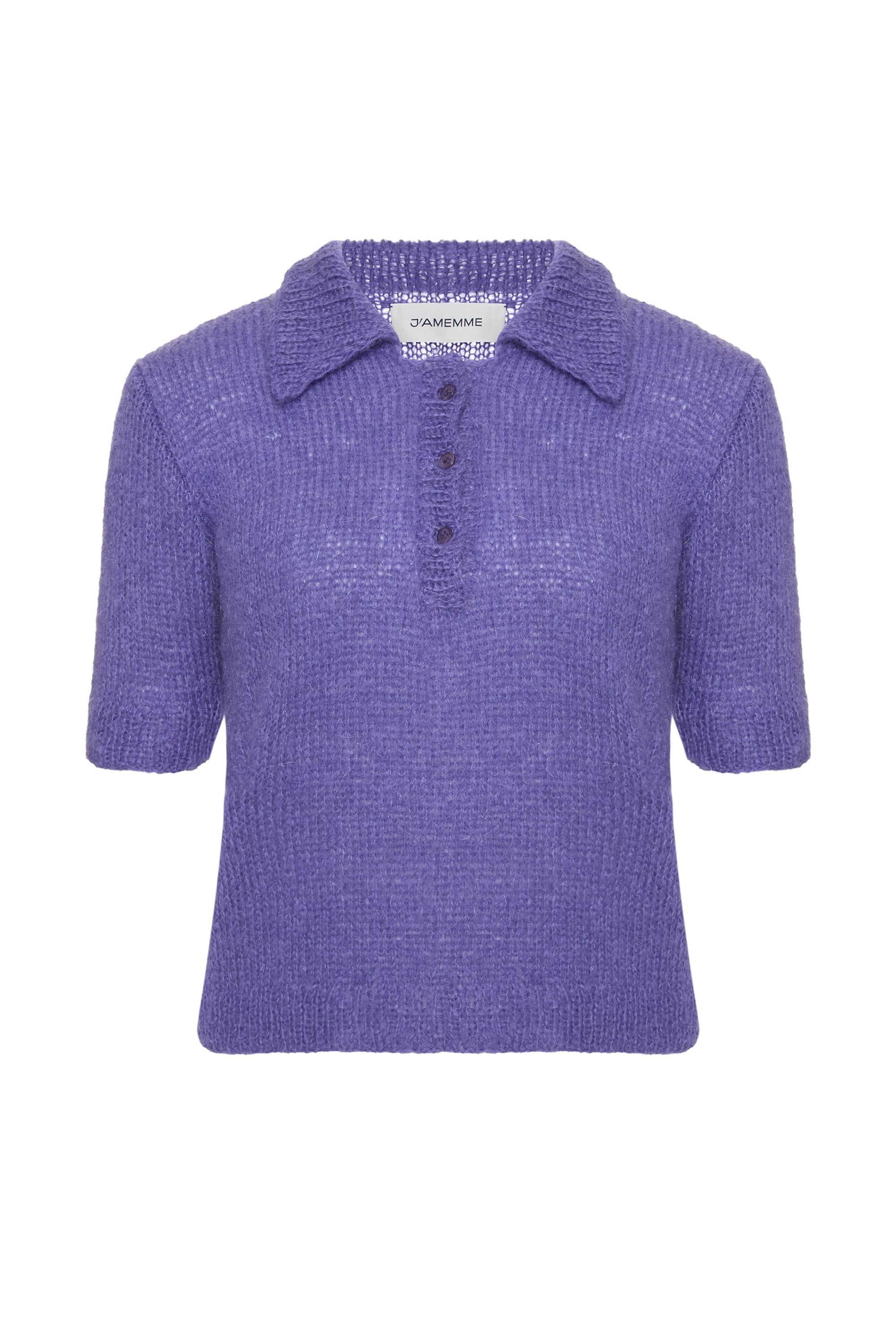 MOHAIR KNIT POLO