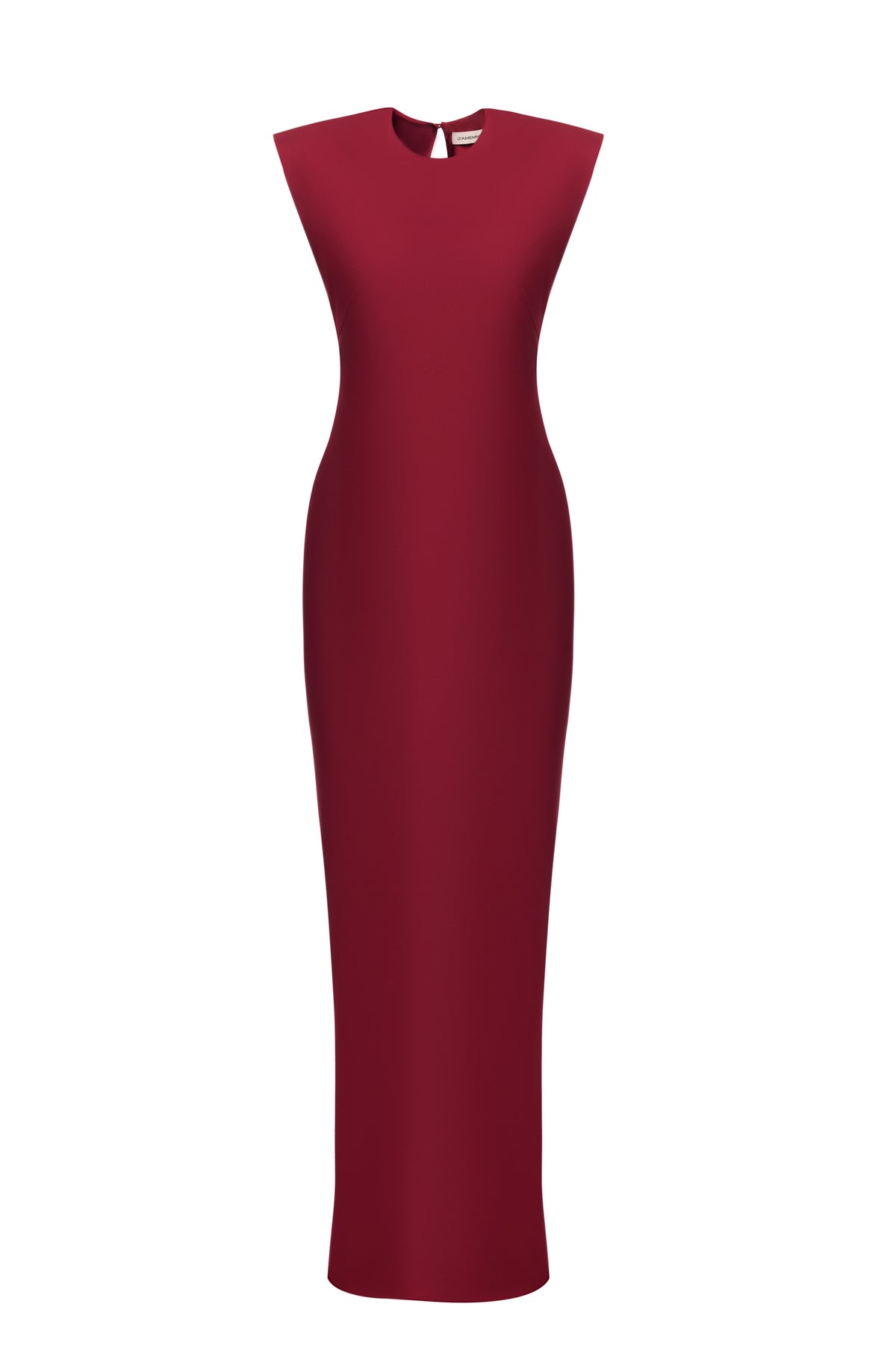 CLEMENCE BURGUNDY DRESS