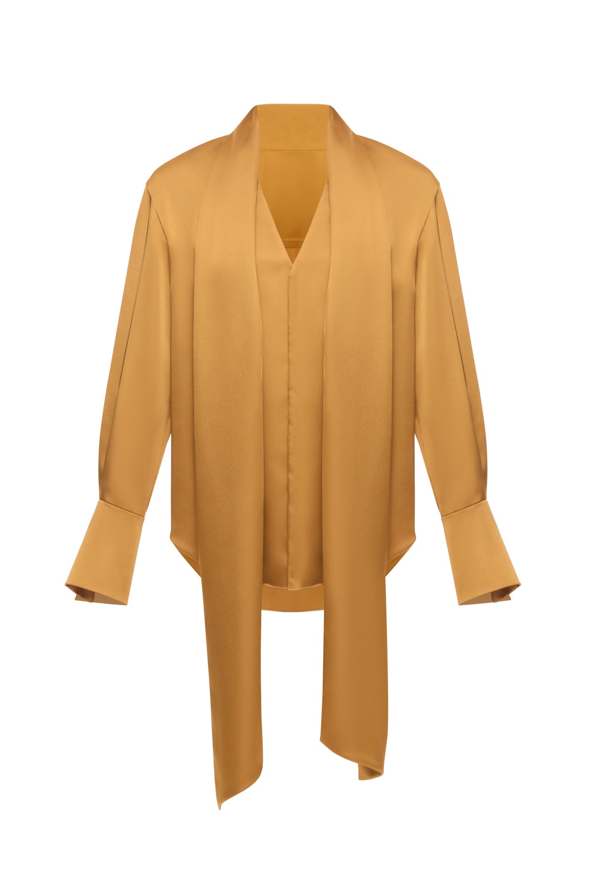 SCARF GOLD BLOUSE