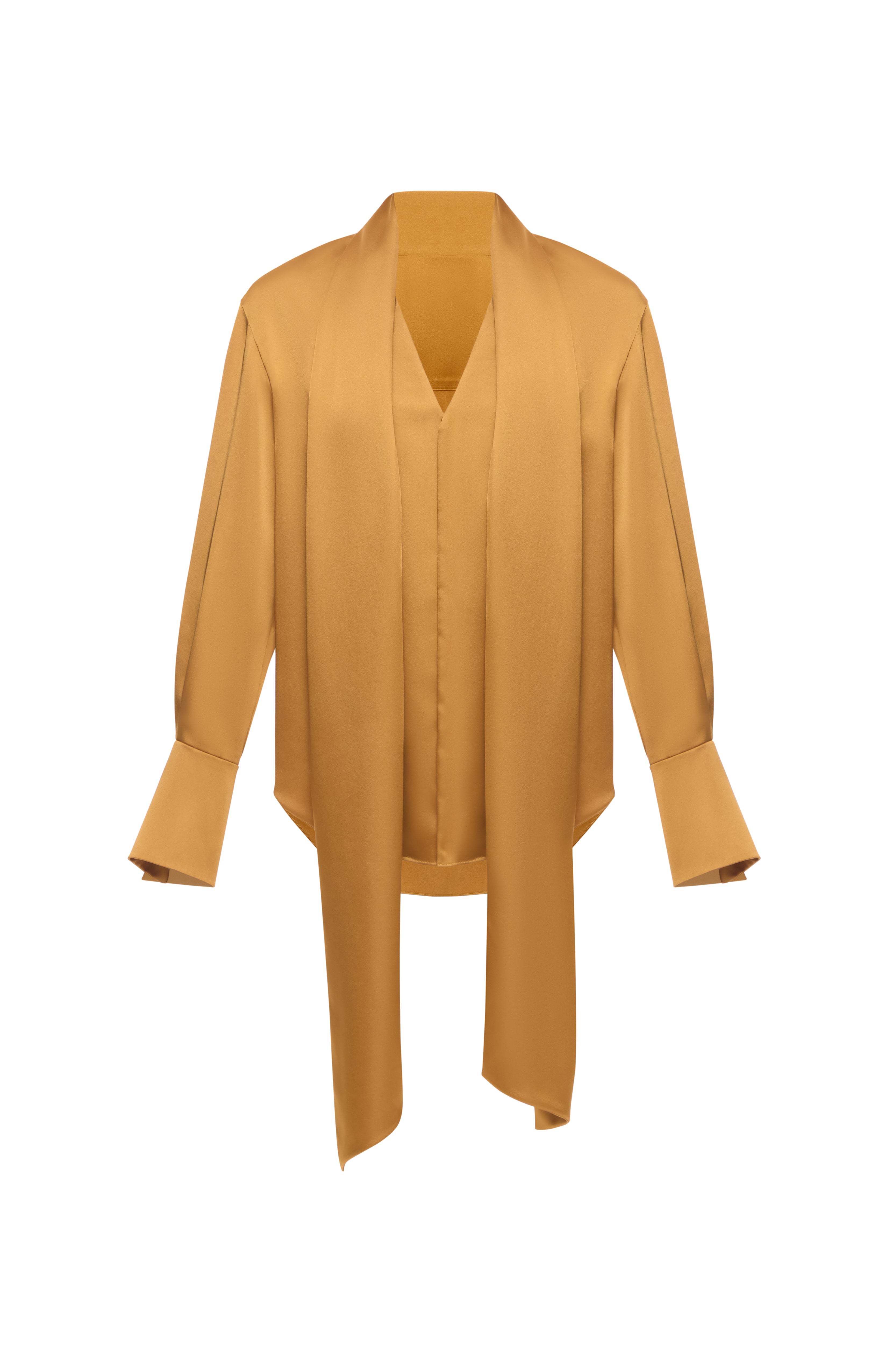 SCARF GOLD BLOUSE
