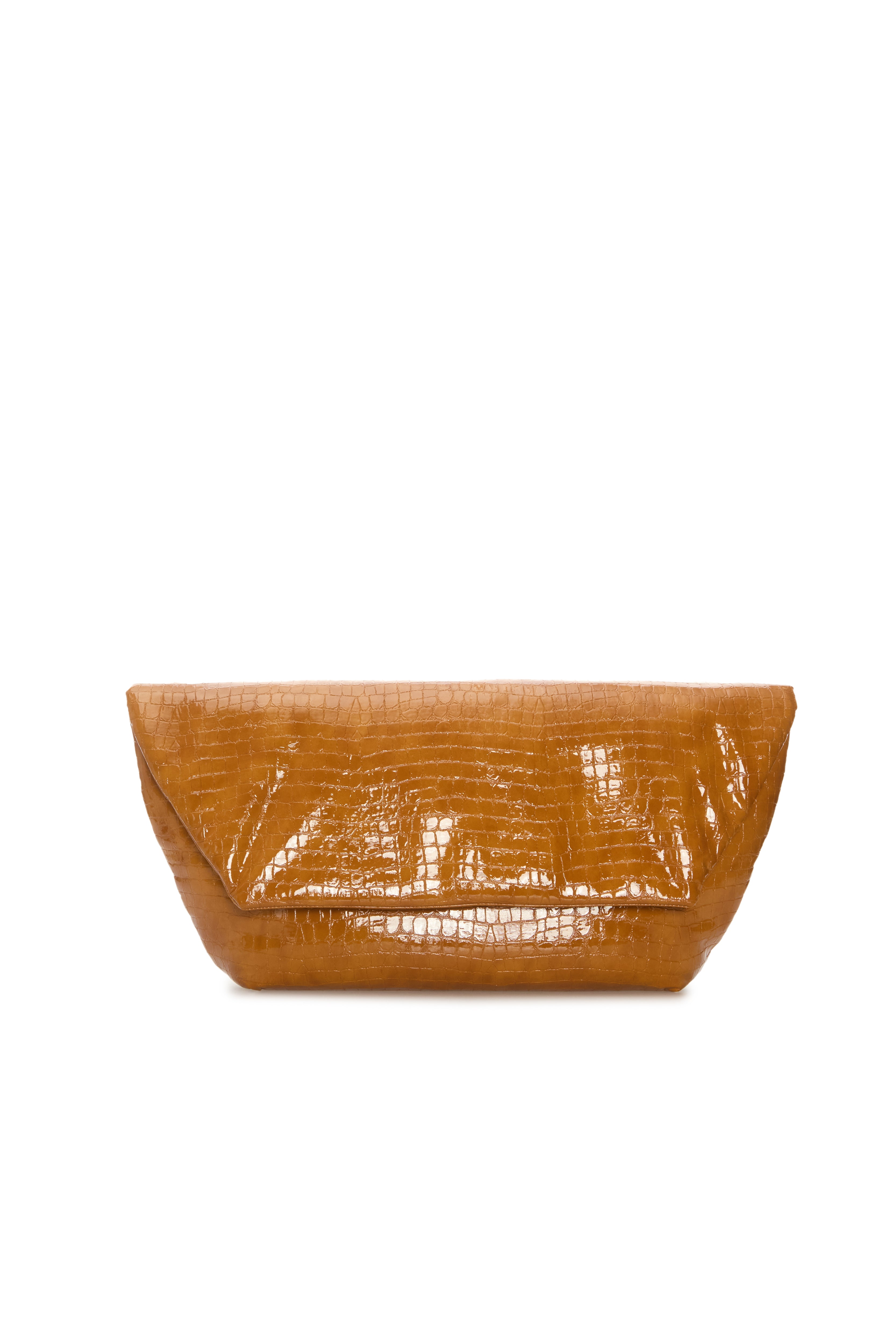 CROCO OCHRE CLUTCH