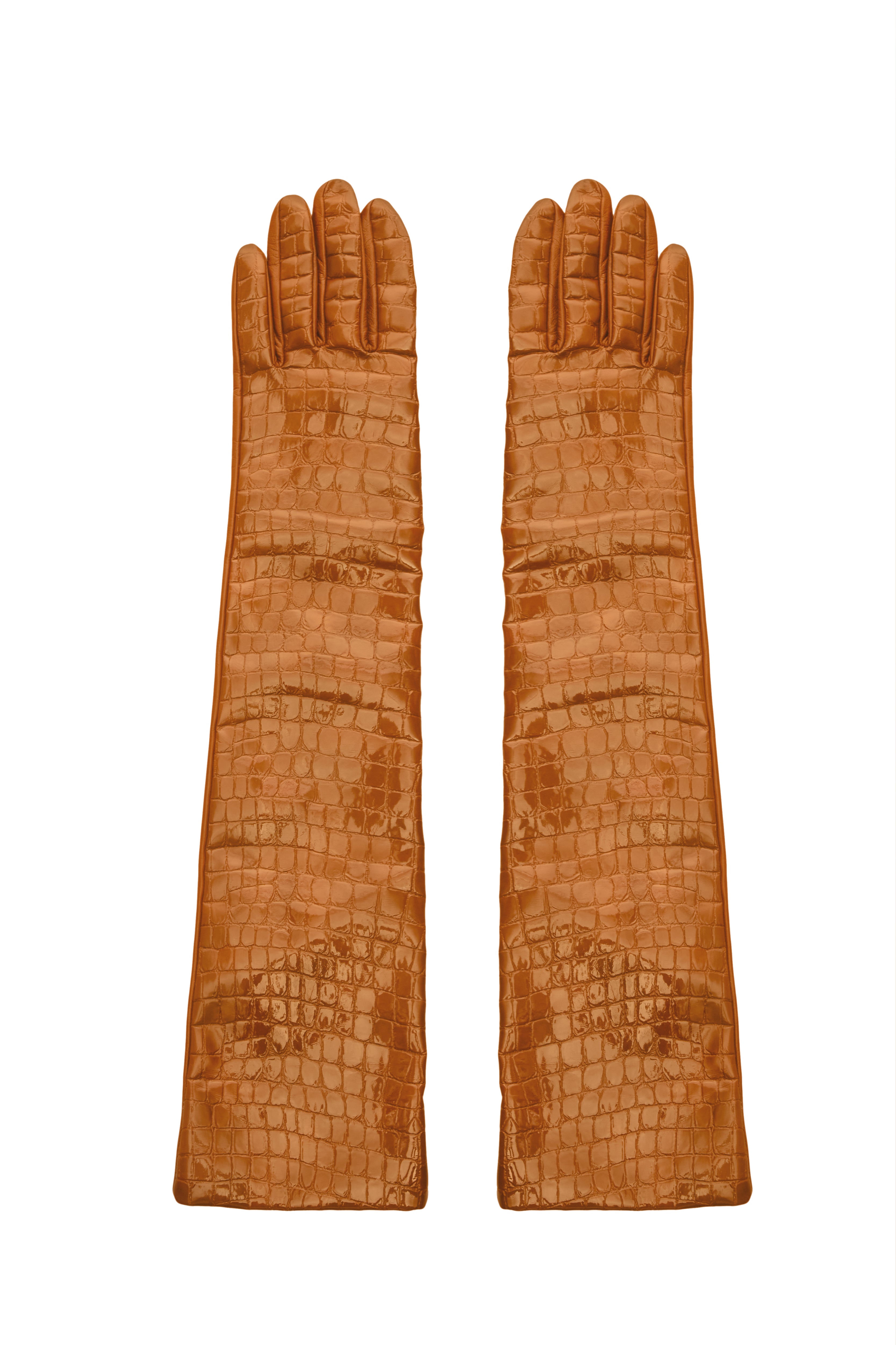 CROCO OCHRE GLOVES
